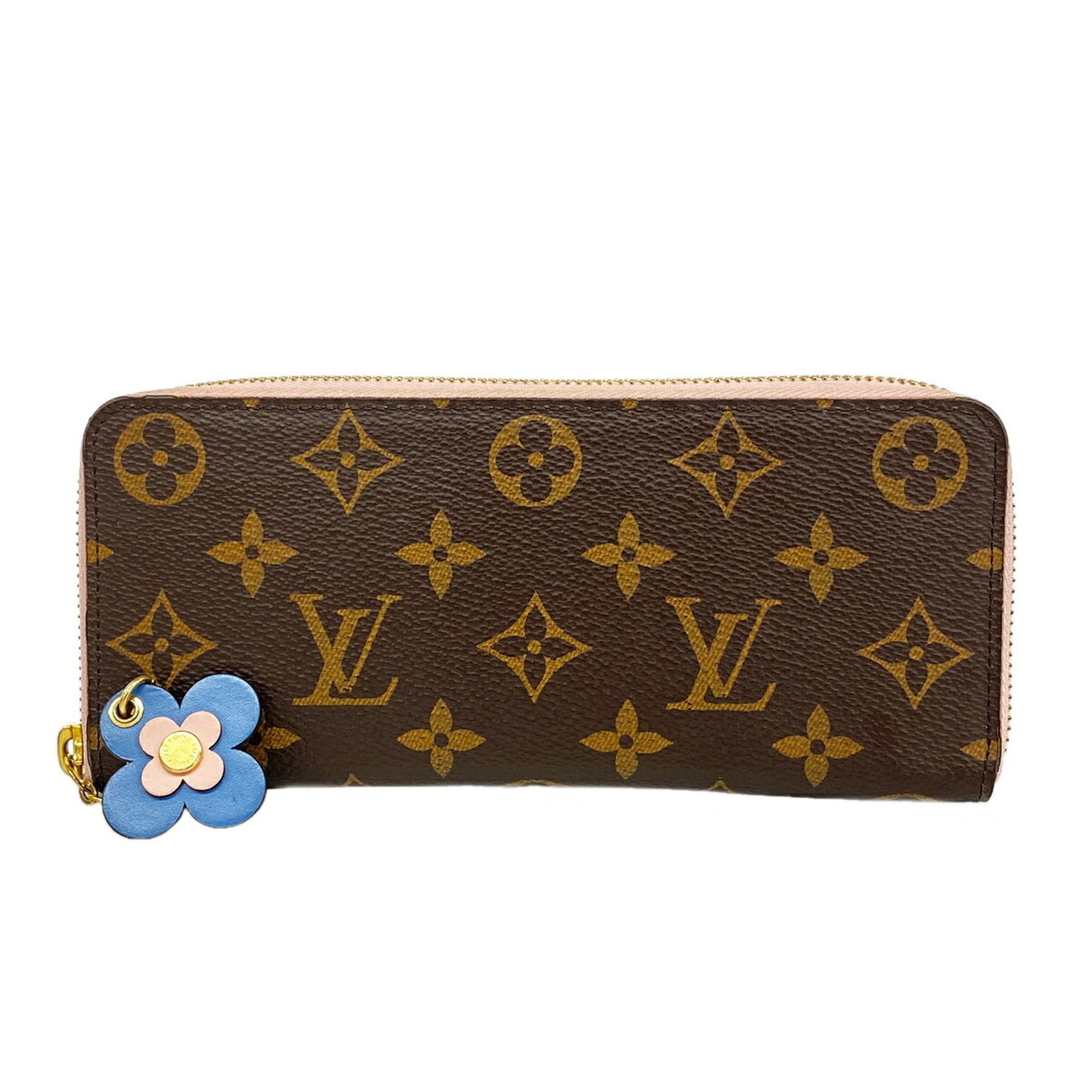 Louis Vuitton Blue Rose Ballerine Long Wallet (Bi-Fold) (Pre-Owned)
