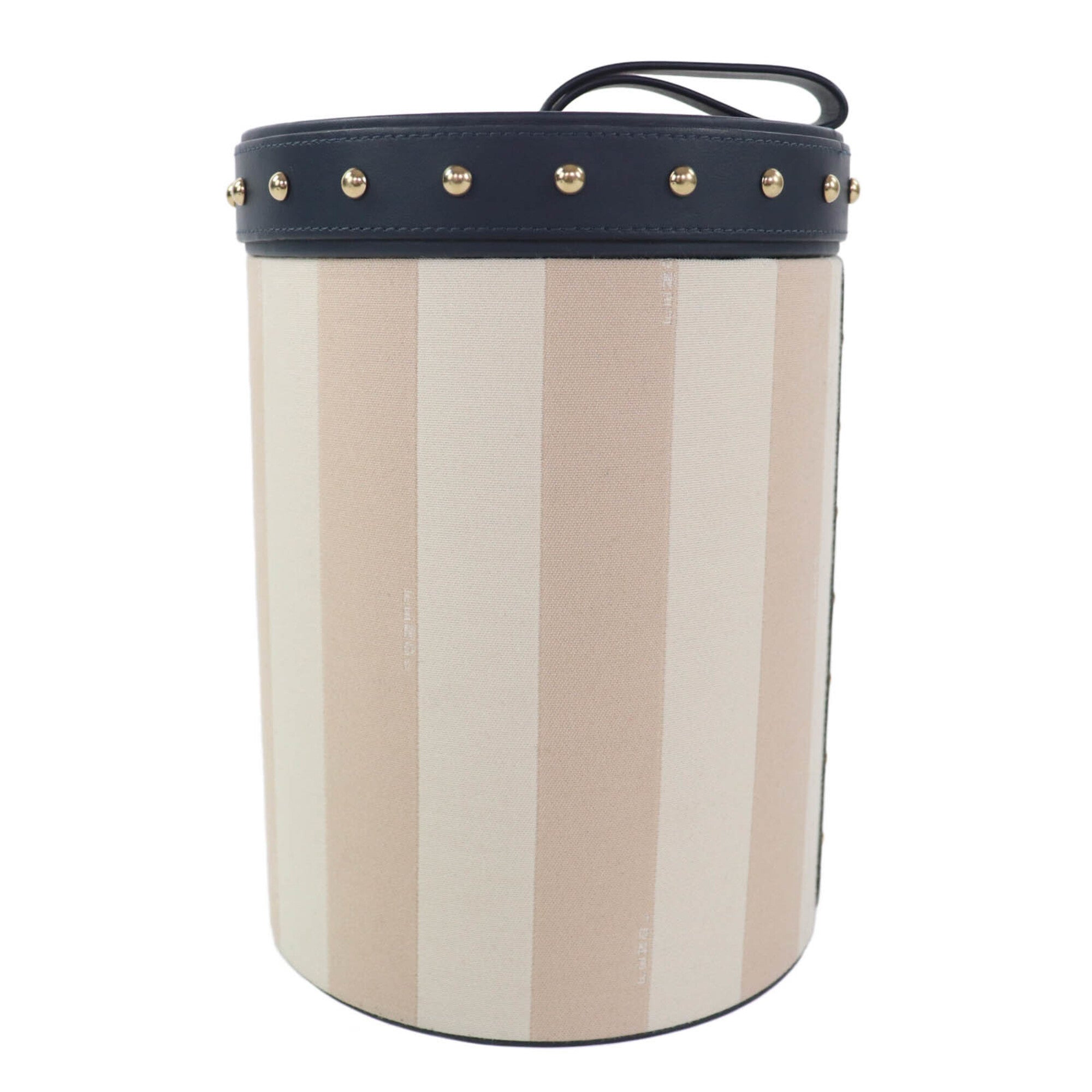 Fendi Beige Navy Leather Pouch (Pre-Owned)