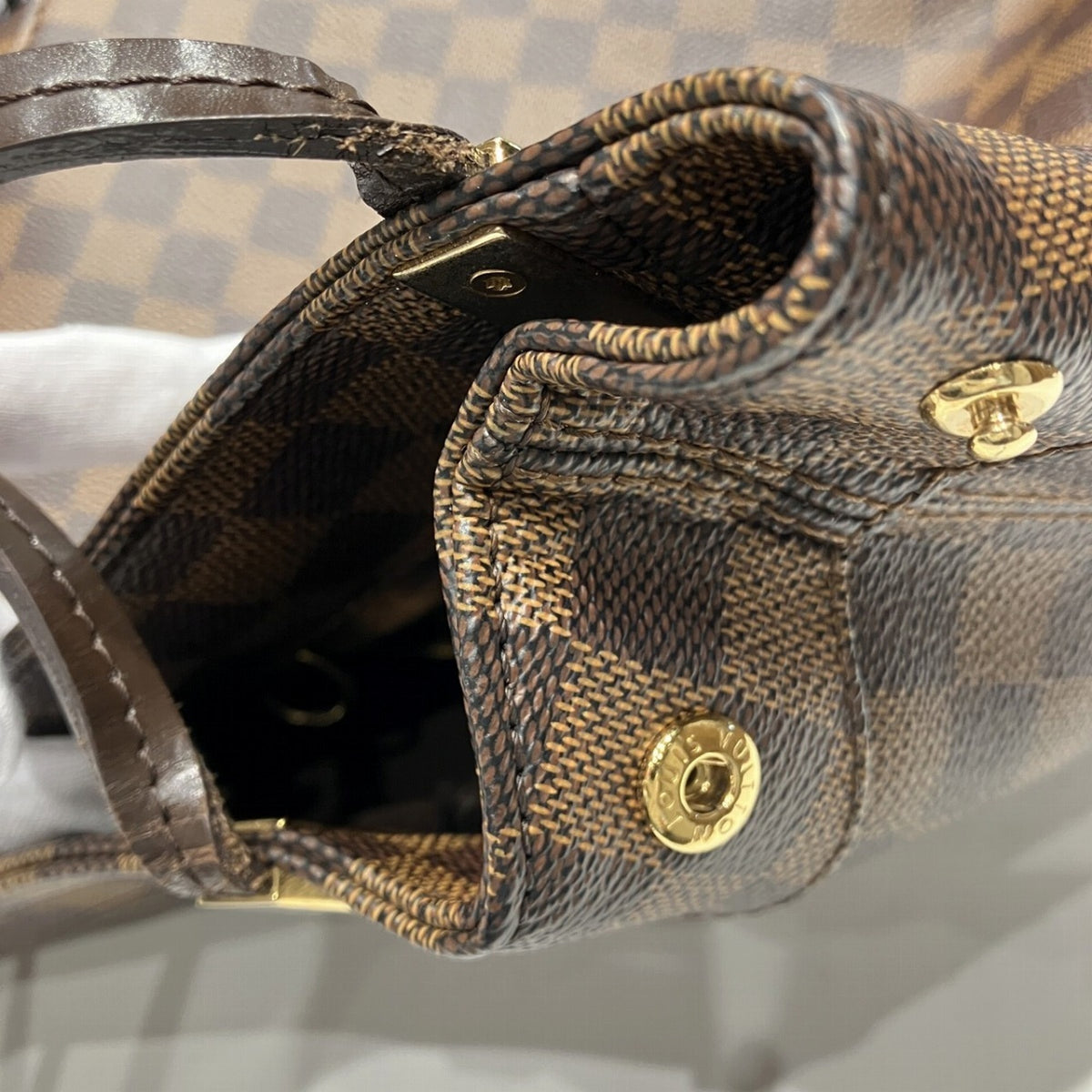 Louis Vuitton Brown Damier Canvas Tote Bag (Pre-Owned)