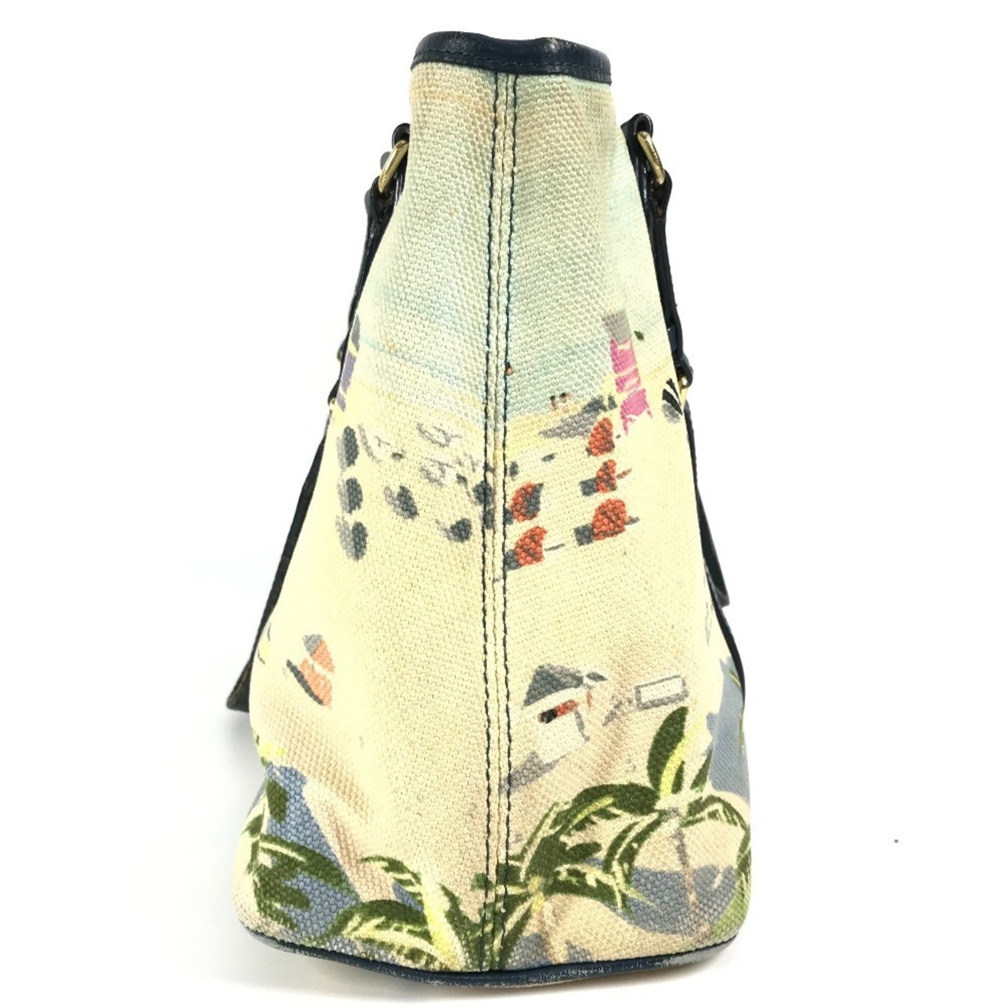 Louis Vuitton Blue Canvas Shoulder Bag Tote Bag (Pre-Owned)