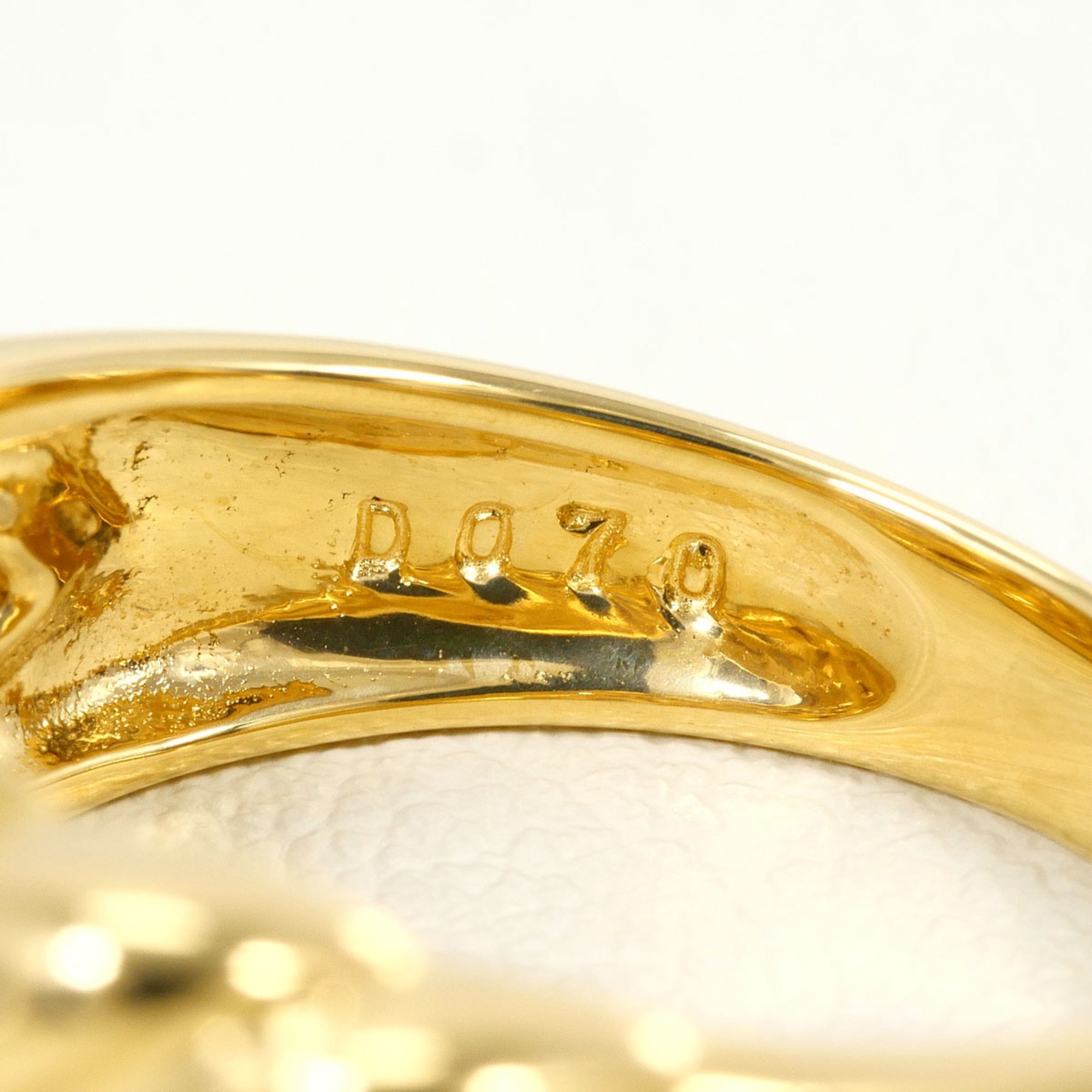 Unbranded Brown Yellow Gold Yellow Gold (18K) Band Ring (Pre-Owned)