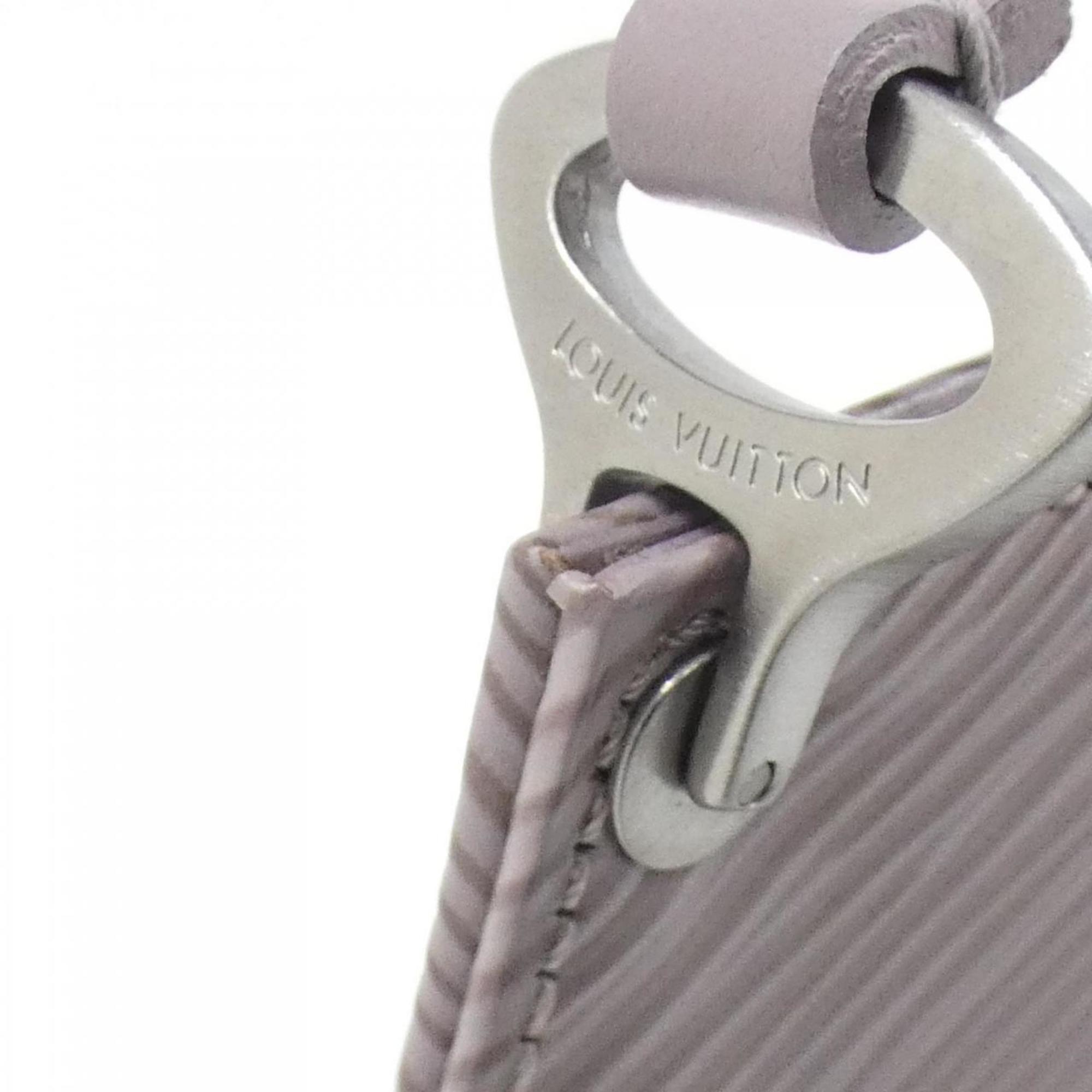 Louis Vuitton Purple Silver Leather Pochette Pouch (Pre-Owned)
