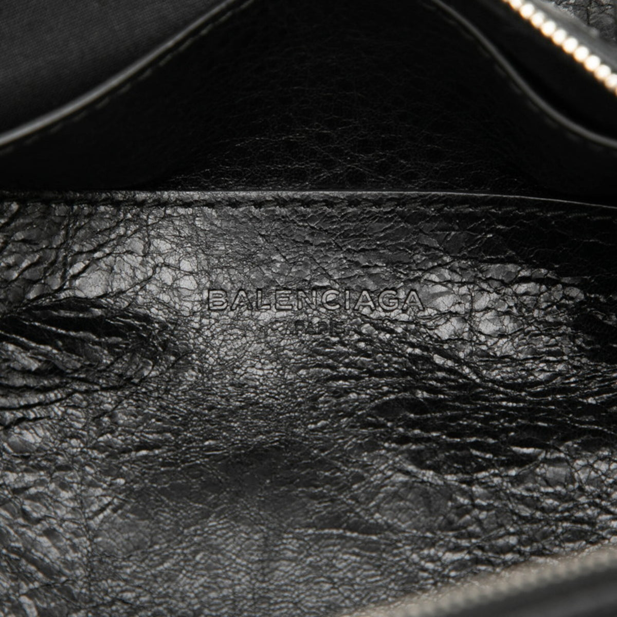 Balenciaga Black Leather Handbag Shoulder Bag (Pre-Owned)