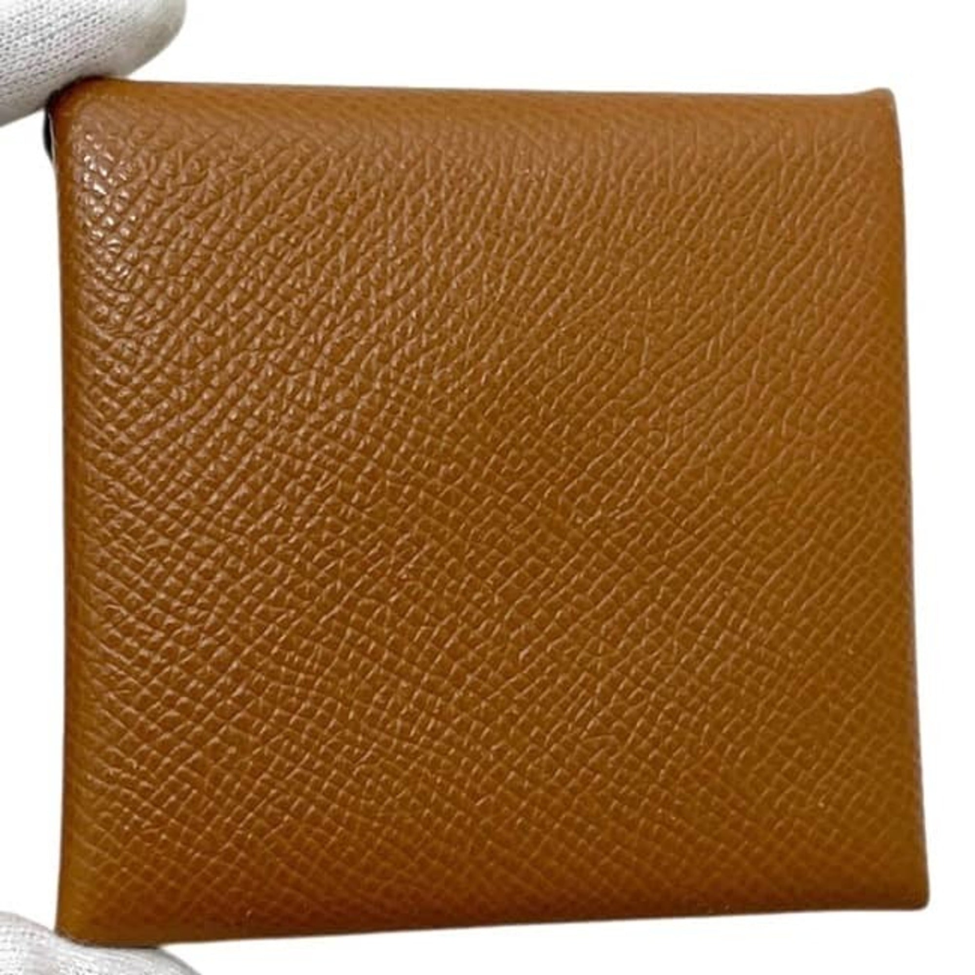 Hermes Brown Epsom Leather Coin Purse/Coin Case (Pre-Owned)