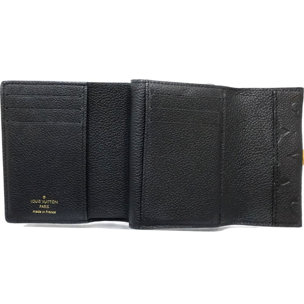 Louis Vuitton Monogram Empreinte Noir Monogram Empreinte Wallet (Tri-Fold) (Pre-Owned)