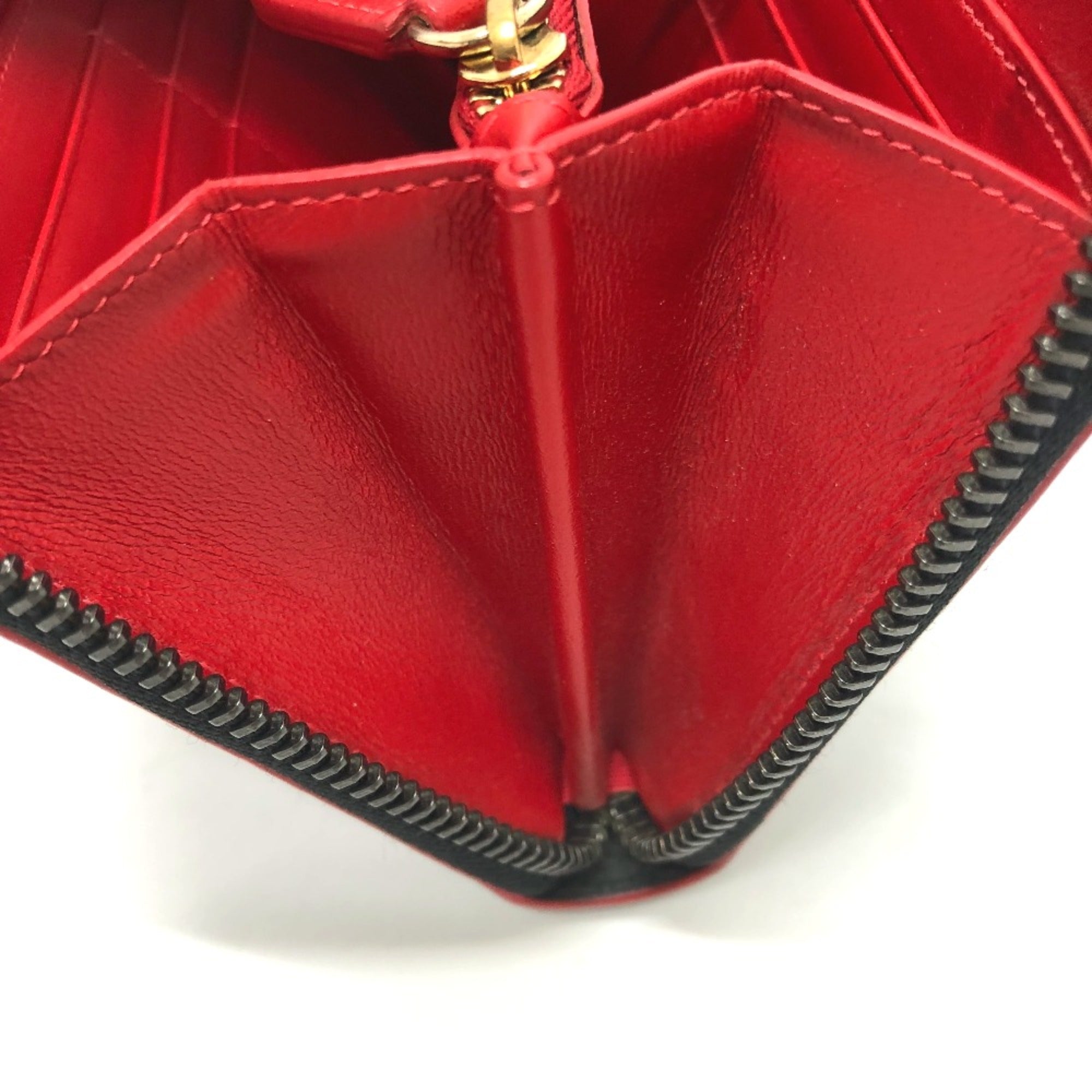 Christian Louboutin Black Leather Long Wallet (Bi-Fold) (Pre-Owned)