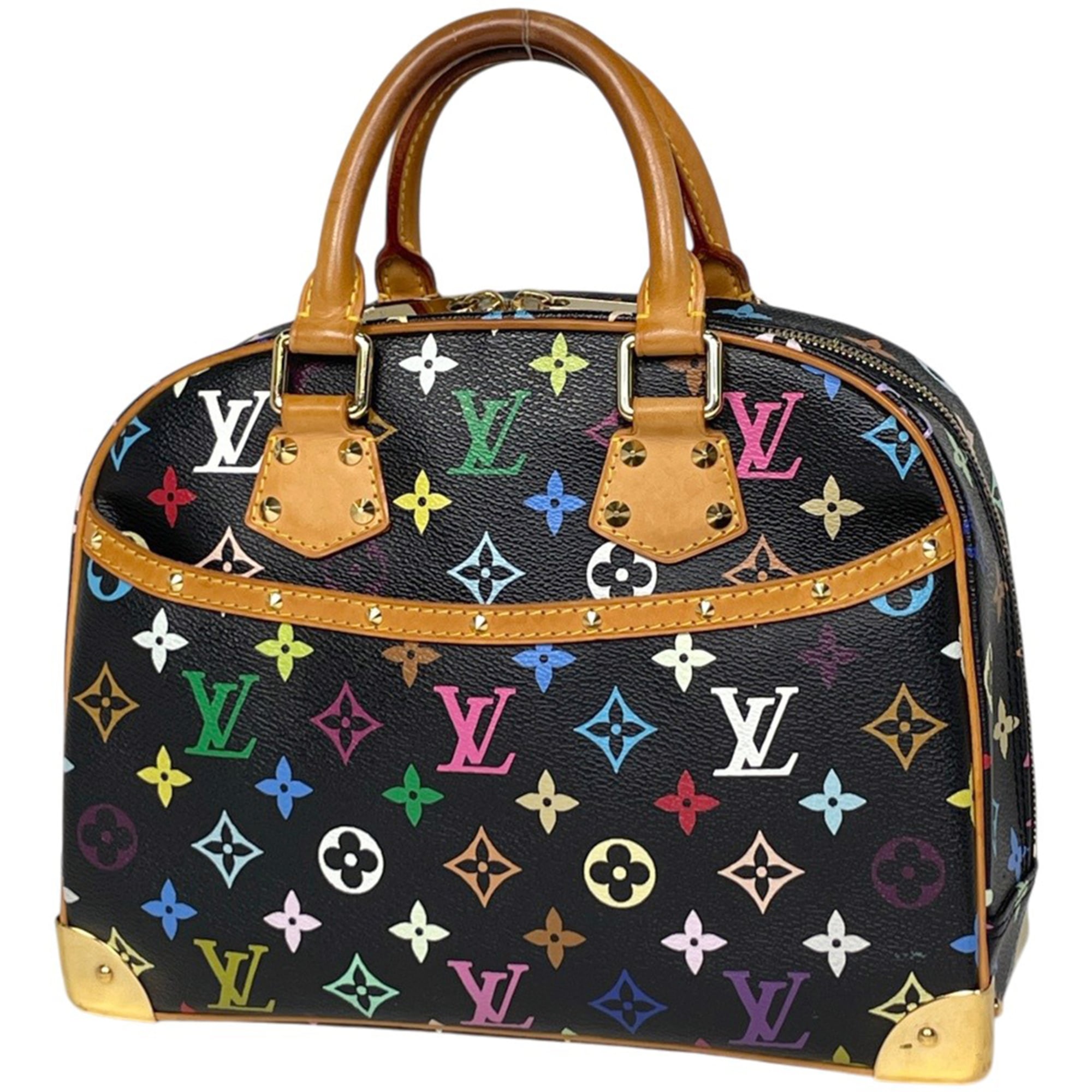 Louis Vuitton Black Noir Monogram Multicolore Handbag (Pre-Owned)
