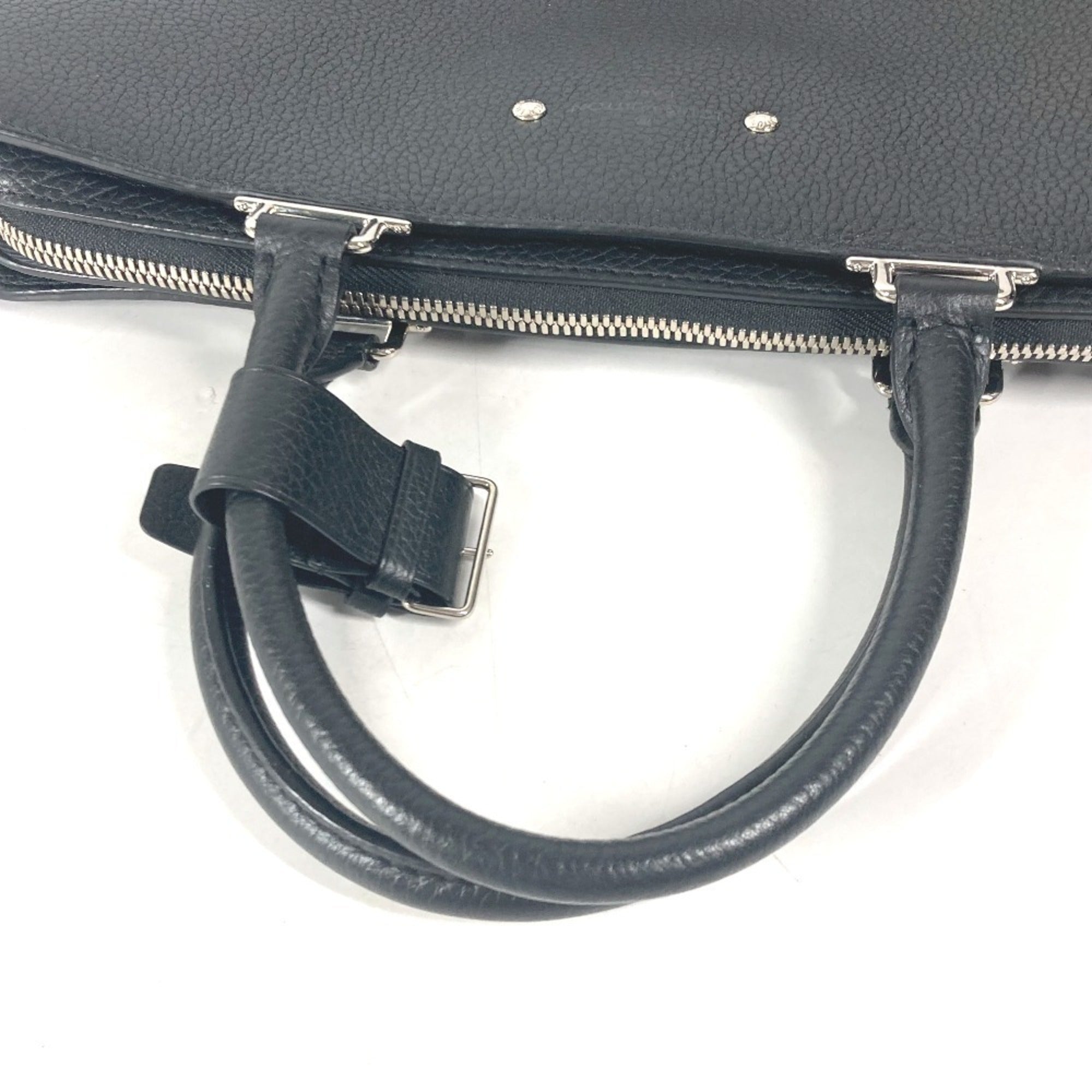 Louis Vuitton Black Leather Briefcase Handbag Tote Bag (Pre-Owned)