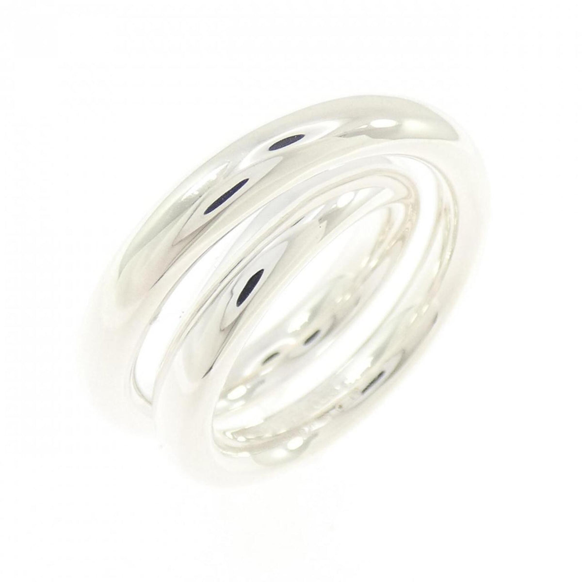 Hermes Silver 925 Band Ring (Pre-Owned)