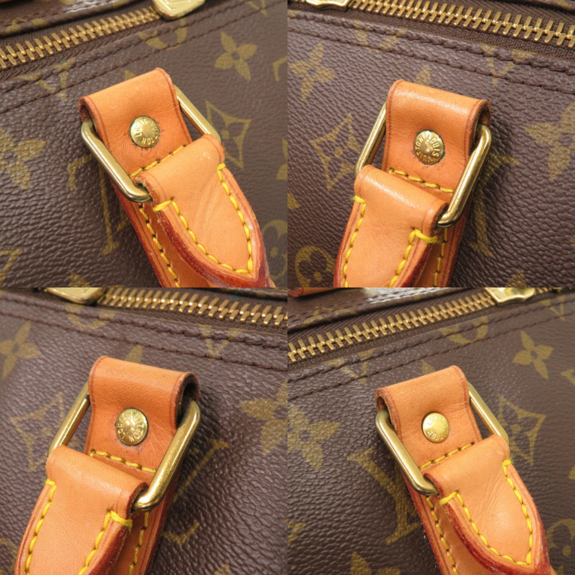 Louis Vuitton Brown Monogram Canvas Boston Bag (Pre-Owned)