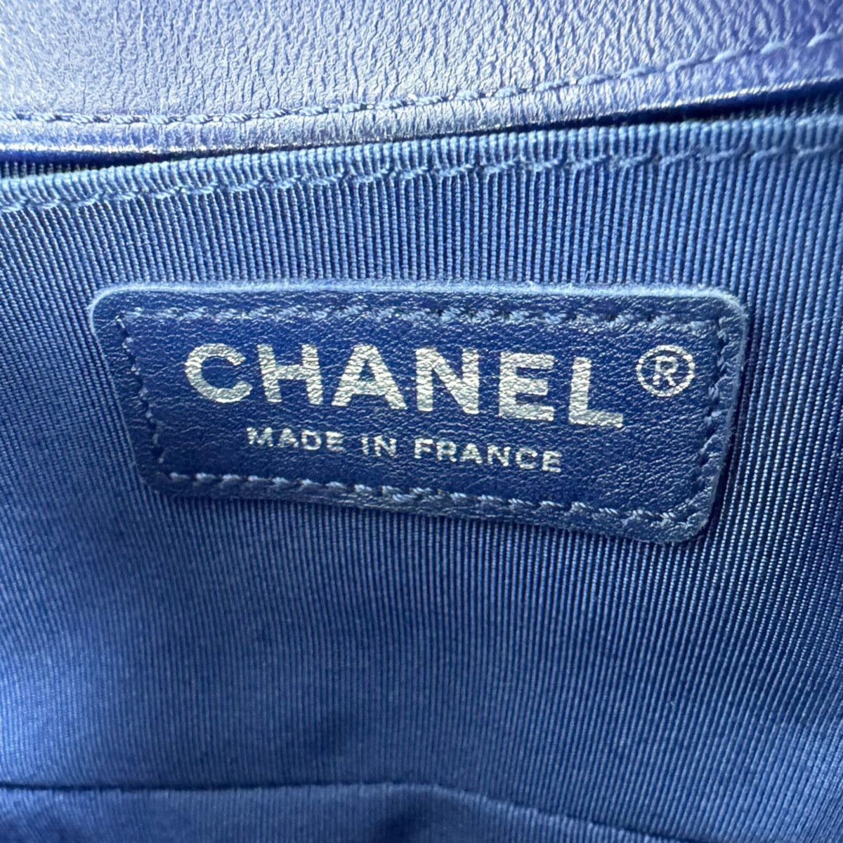 Chanel Blue Velvet Shoulder Bag (Pre-Owned)