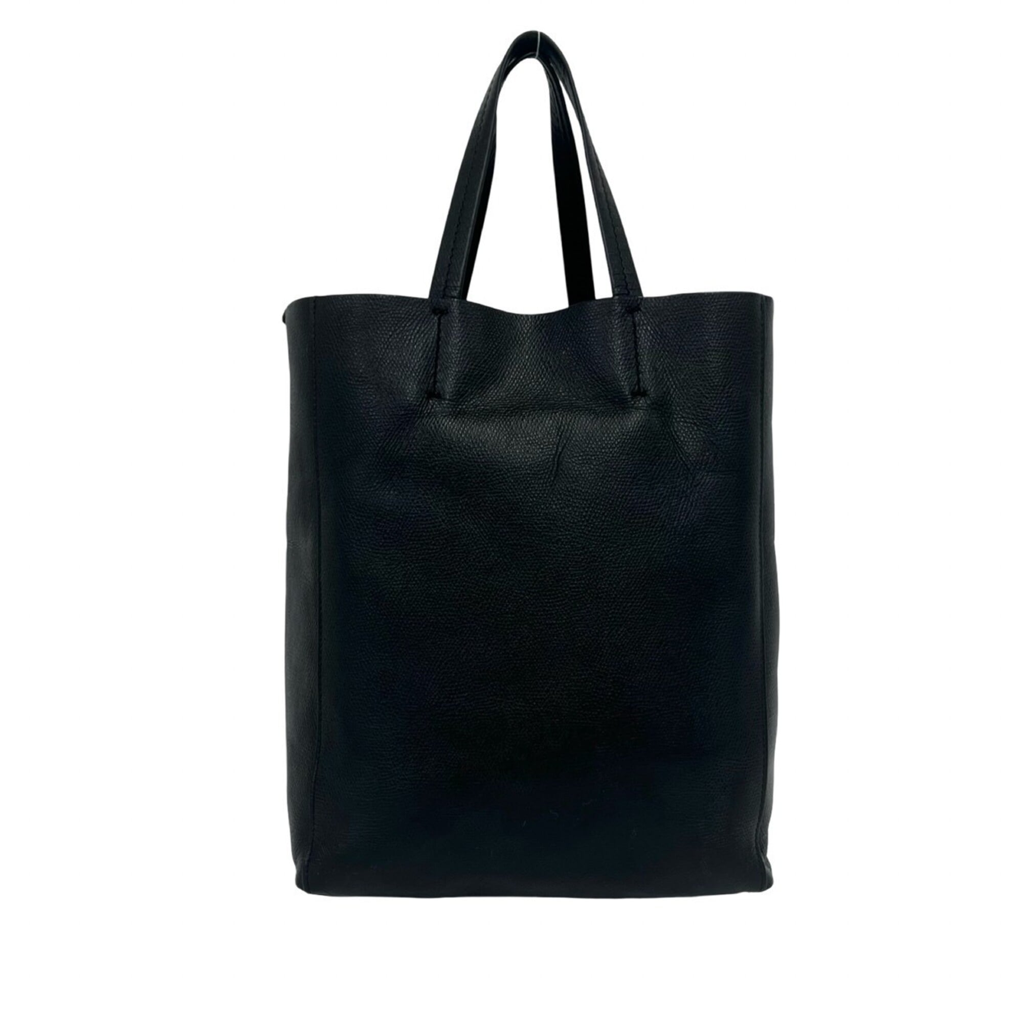 Celine Black Leather Handbag Shoulder Bag Tote Bag (Pre-Owned)