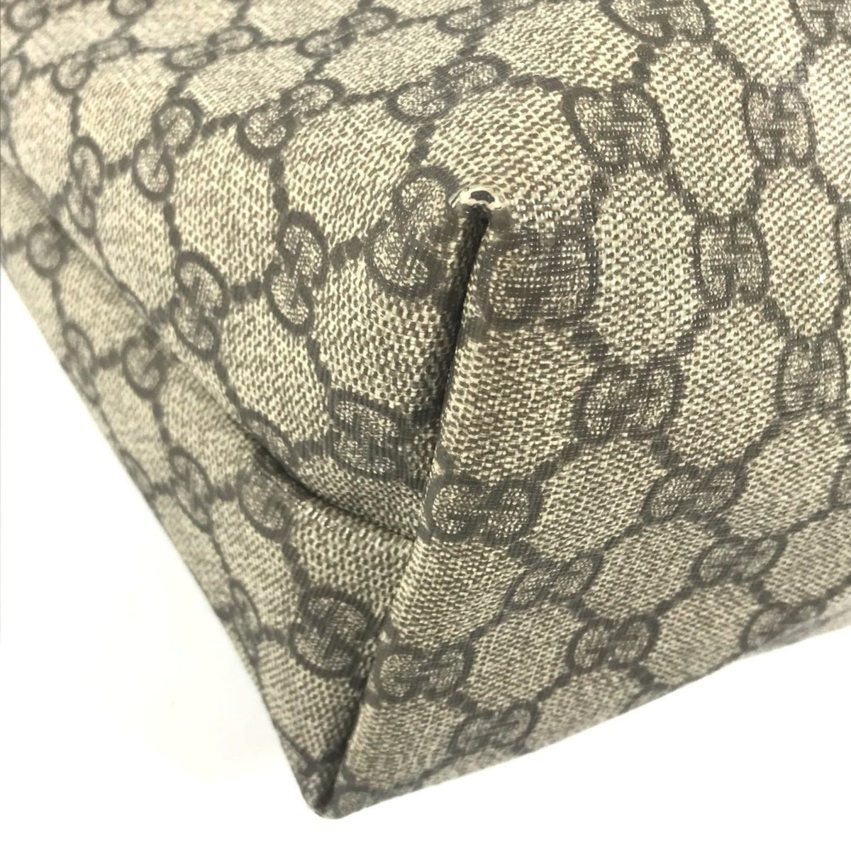 Gucci Beige Dark Brown Gg Supreme Shoulder Bag Tote Bag (Pre-Owned)