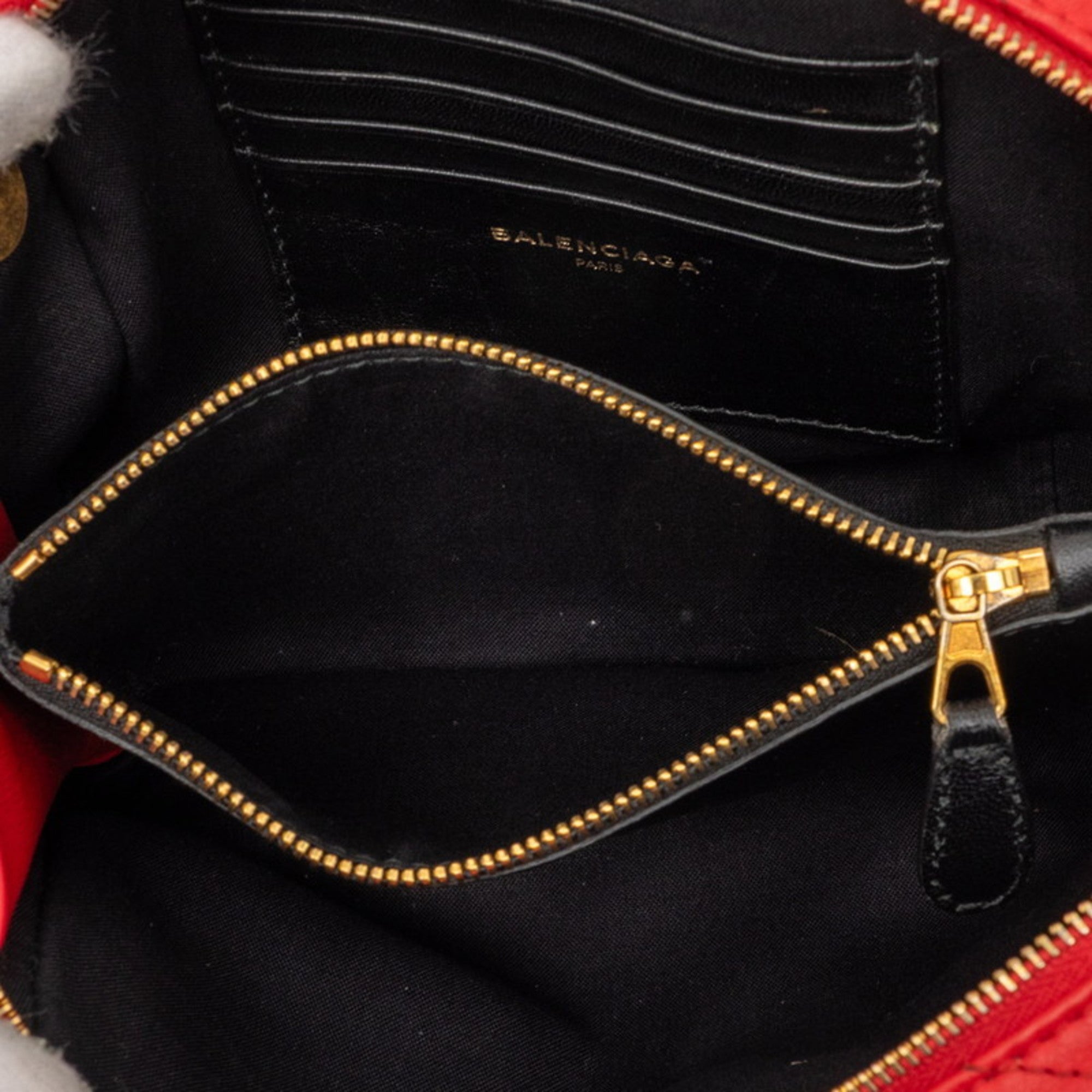 Balenciaga Red Color Leather Shoulder Bag (Pre-Owned)