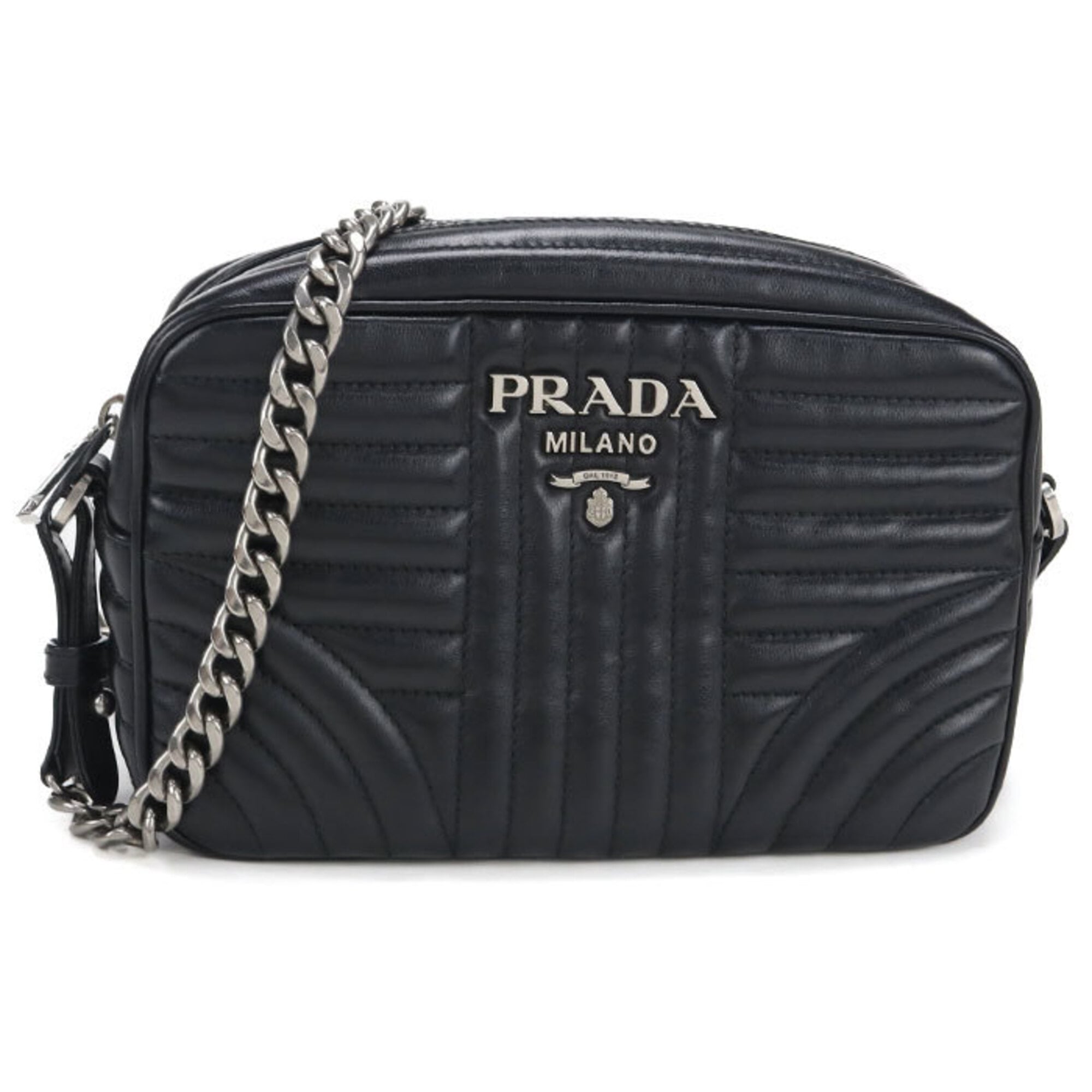 Prada Black Leather Shoulder Bag (Pre-Owned)