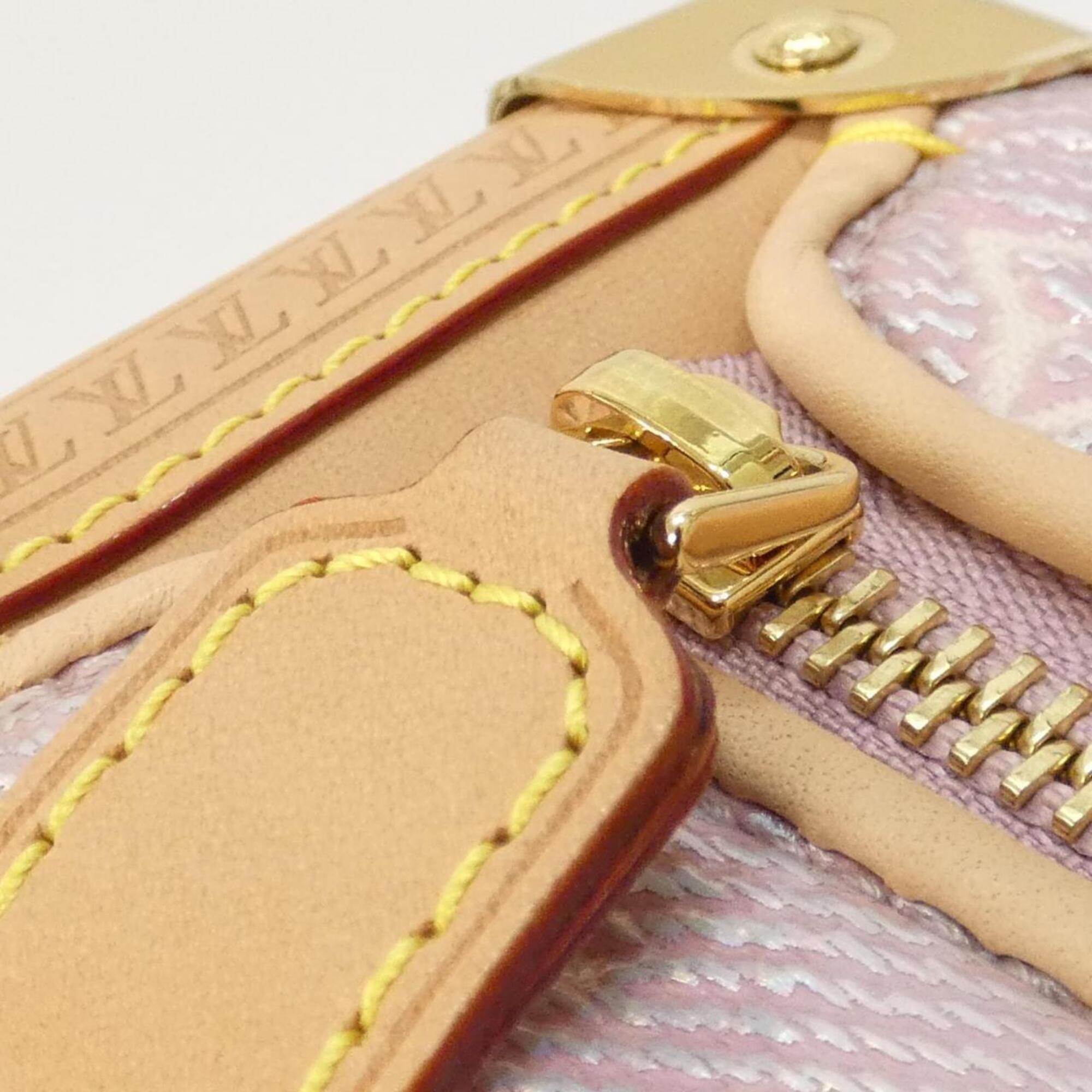 Louis Vuitton Monogram Pink Cotton Shoulder Bag (Pre-Owned)