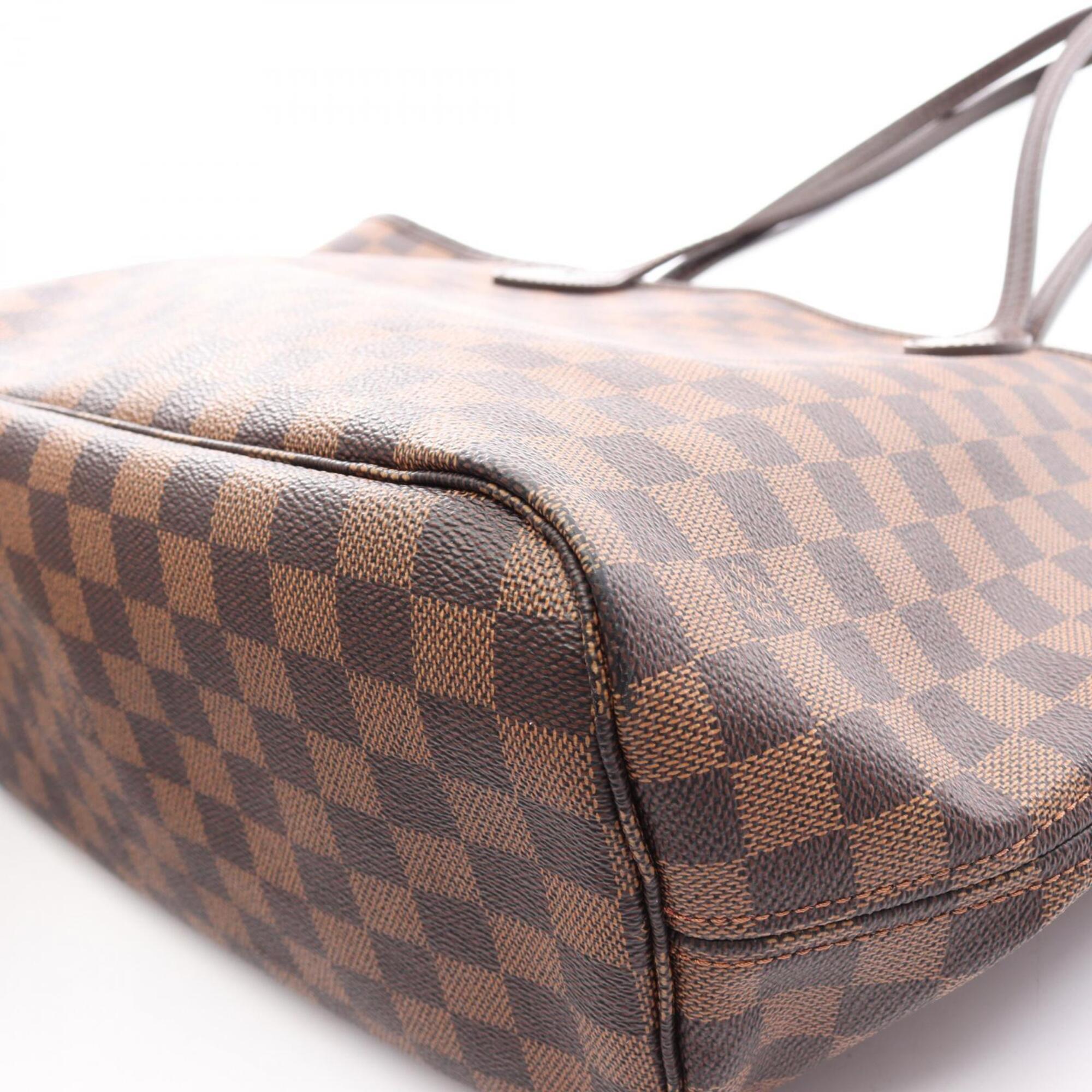 Louis Vuitton Brown Ebene Coated Canvas Leather Handbag Tote Bag (Pre-Owned)