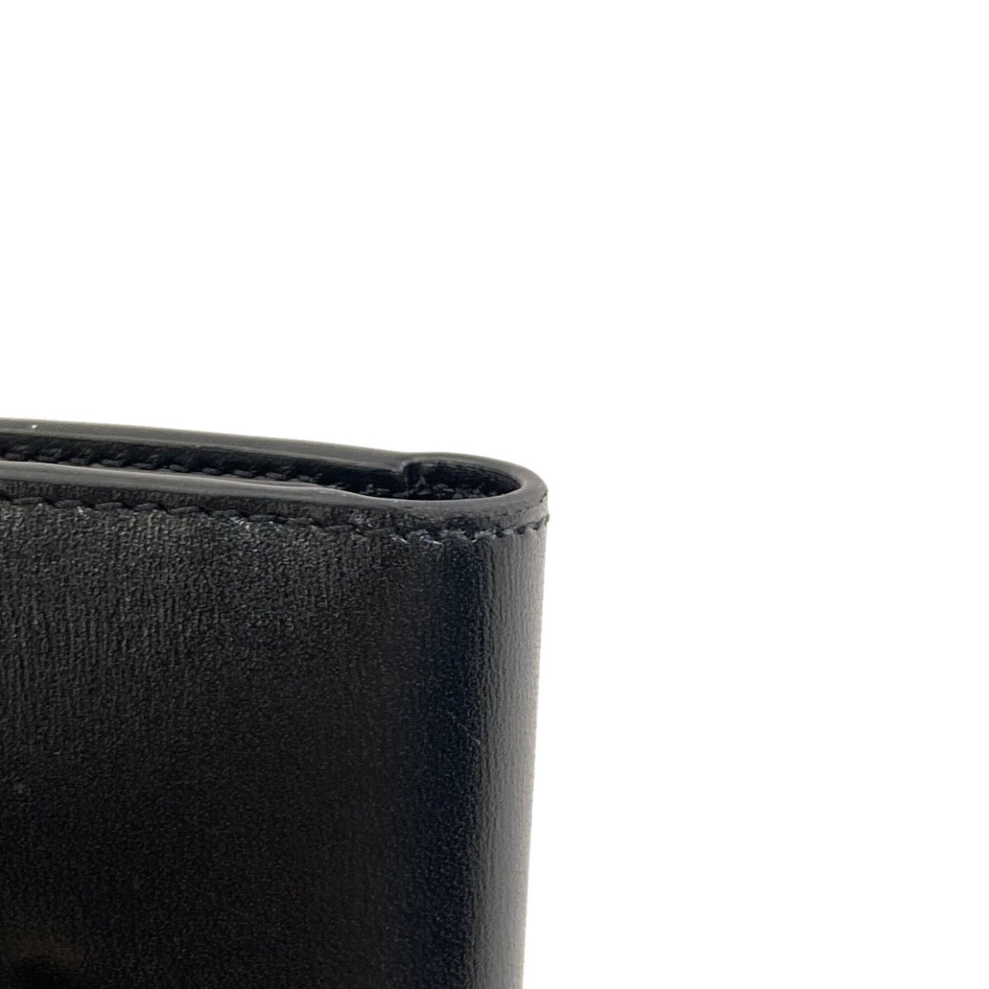 Celine Black Leather Wallet (Tri-Fold) (Pre-Owned)