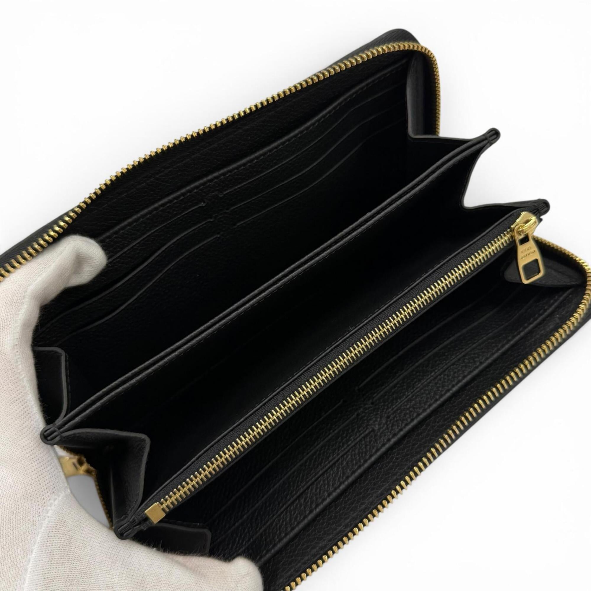Louis Vuitton Noir Monogram Empreinte Long Wallet (Bi-Fold) (Pre-Owned)