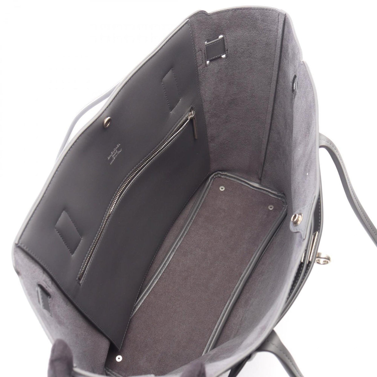 Balenciaga Gray Leather Handbag Tote Bag (Pre-Owned)
