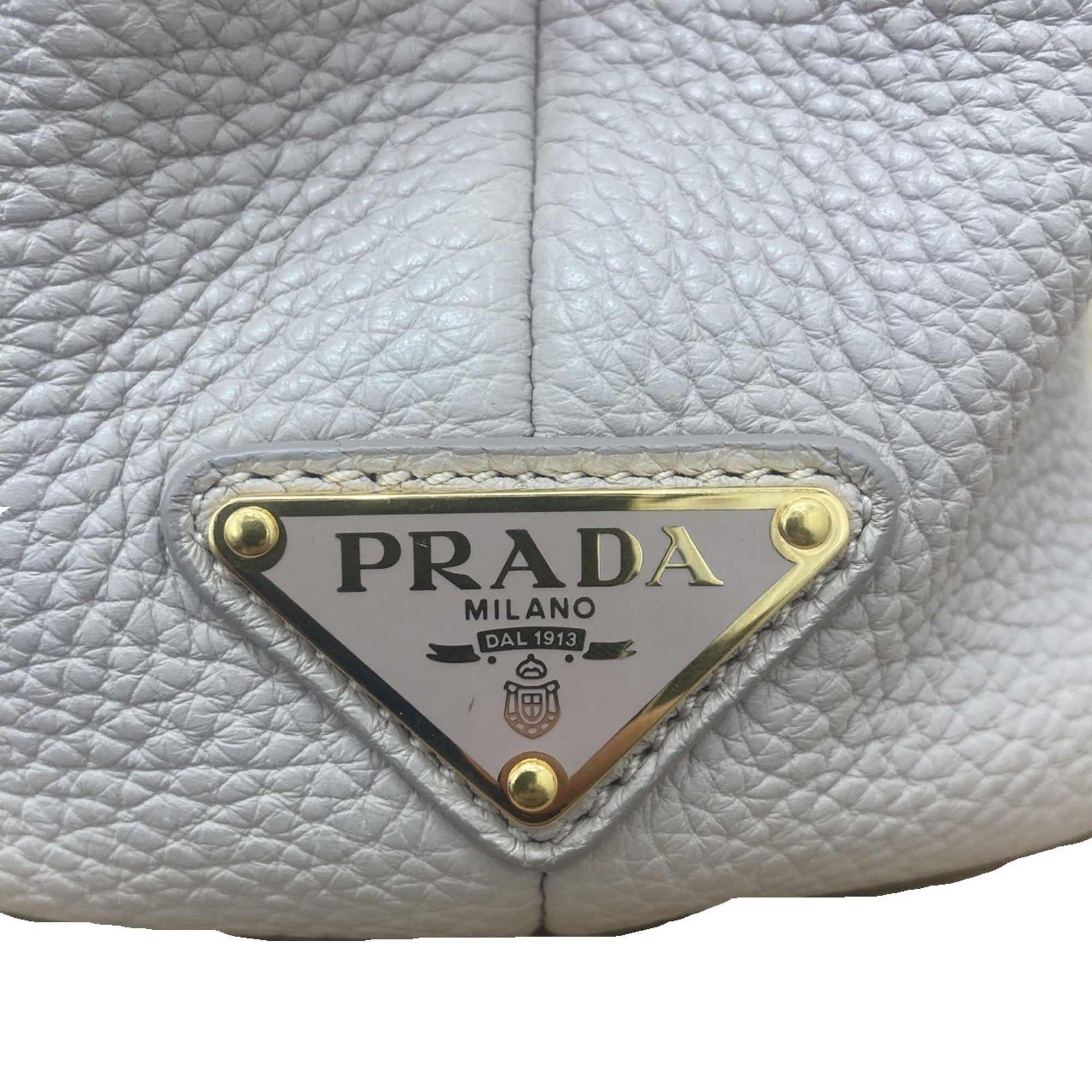 Prada Pink Beige Handbag Tote Bag (Pre-Owned)
