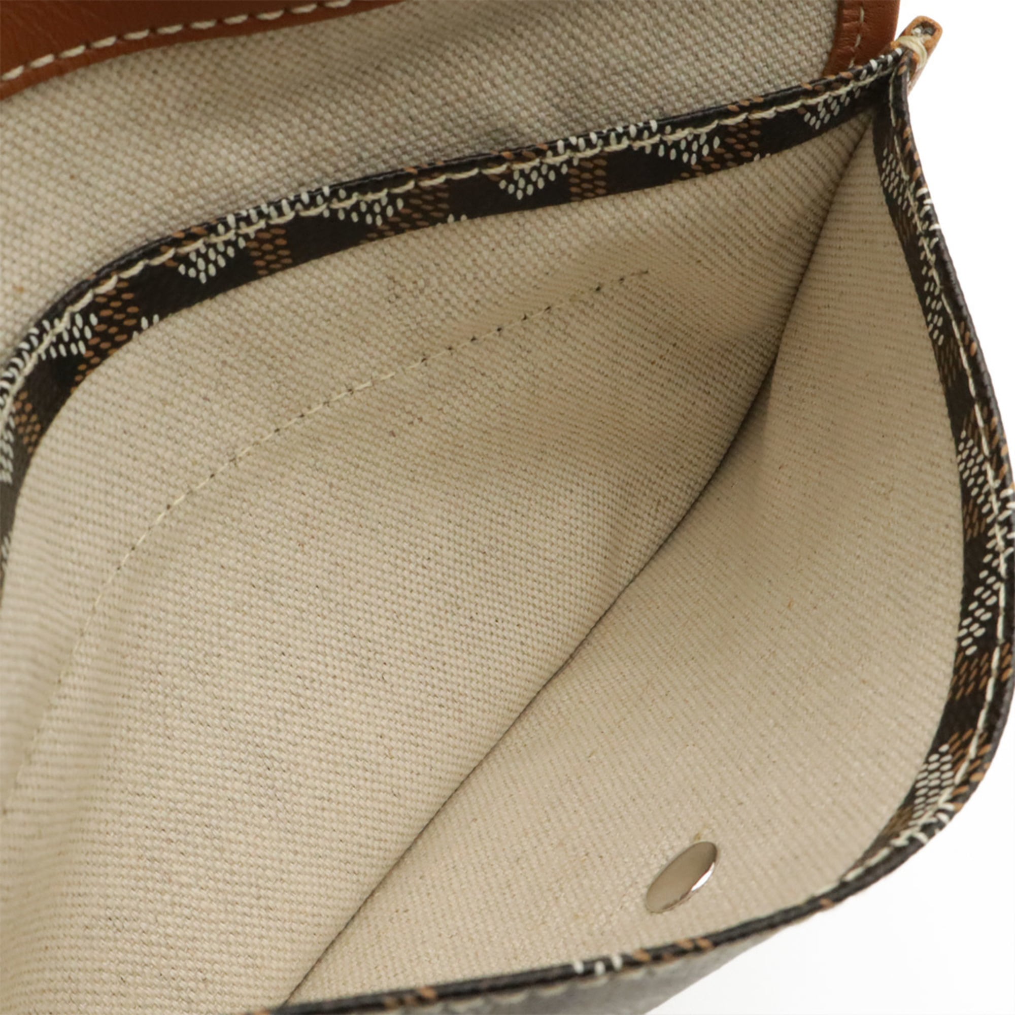 Goyard Black Brown White Coated Canvas Leather Shoulder Bag Tote Bag (Pre-Owned)