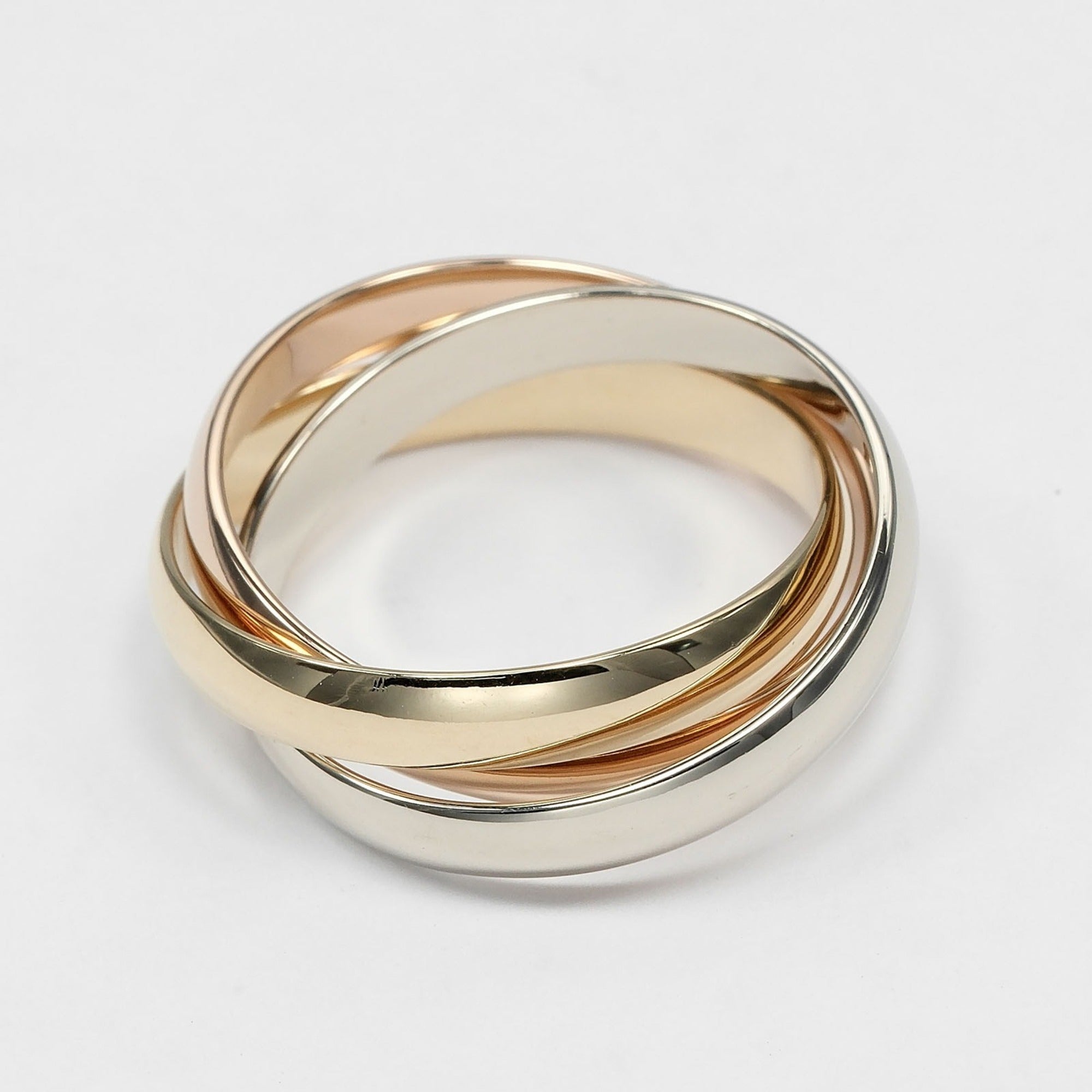 Cartier Pink Gold White Gold Yellow Gold Yellow Gold (18K) Pink Gold (18K) White Gold (18K) Band Ring (Pre-Owned)