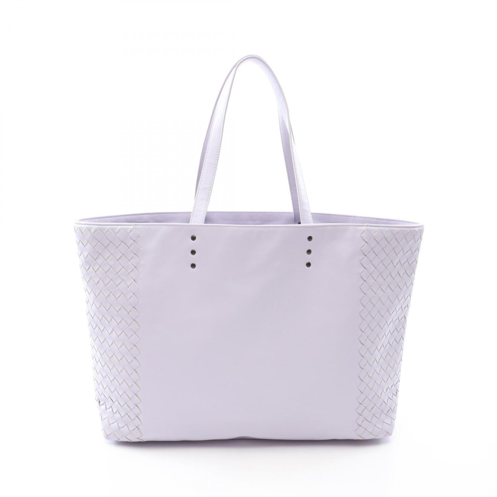 Bottega Veneta Purple Intrecciato Handbag Tote Bag (Pre-Owned)