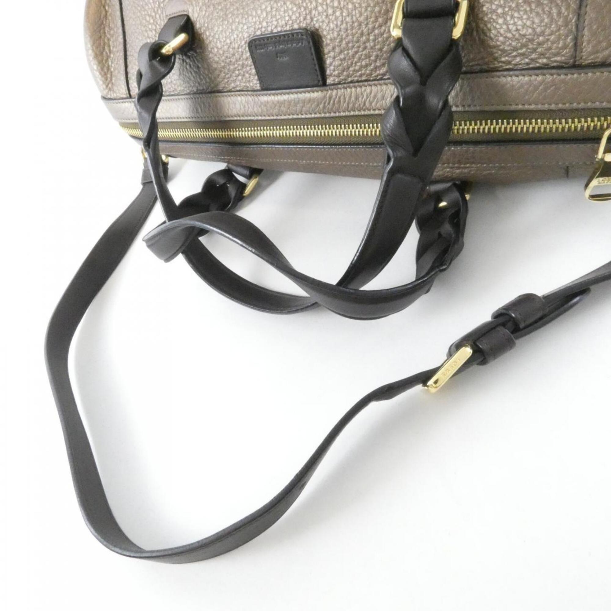 Loewe Brown Leather Boston Bag (Pre-Owned)