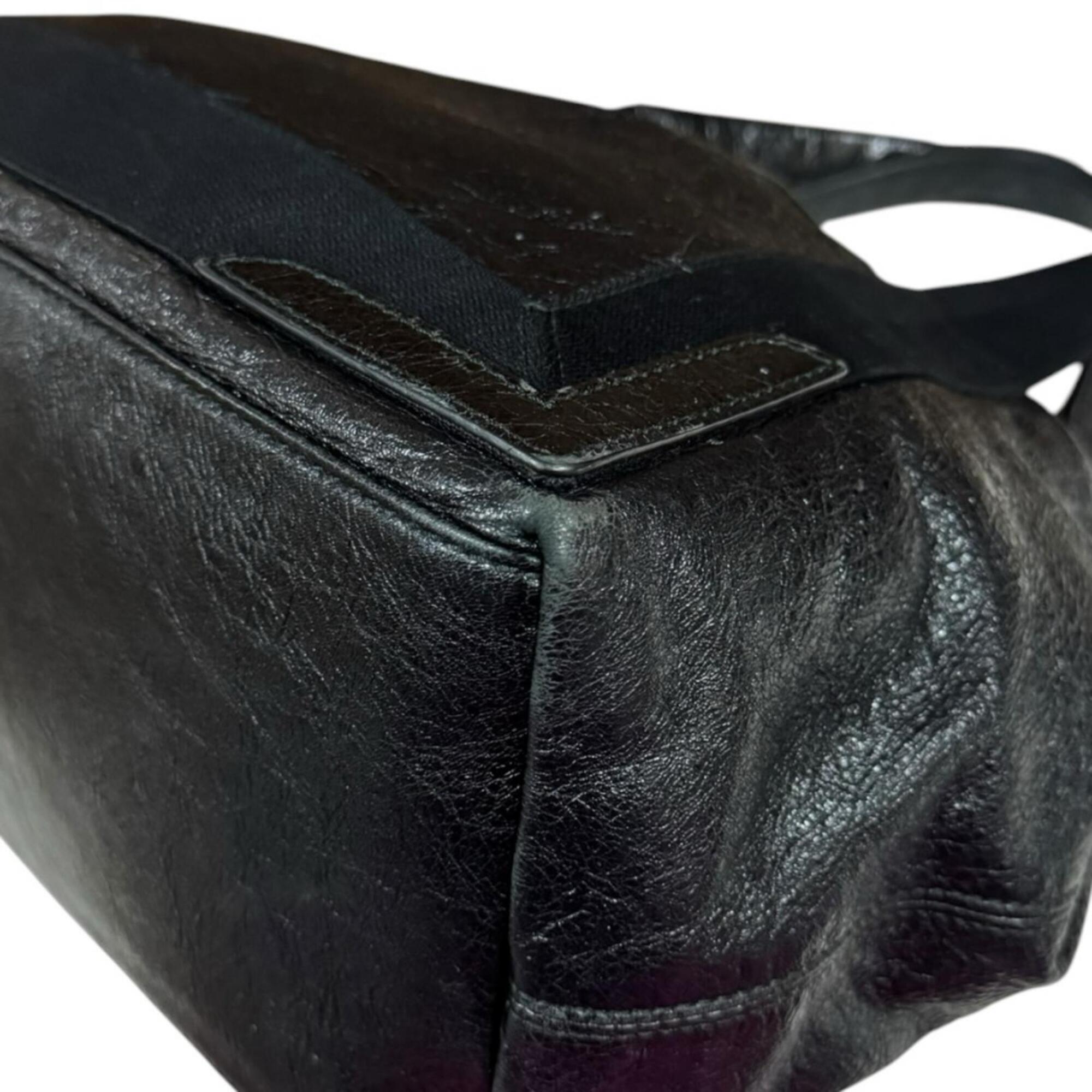 Balenciaga Black Leather Tote Bag (Pre-Owned)