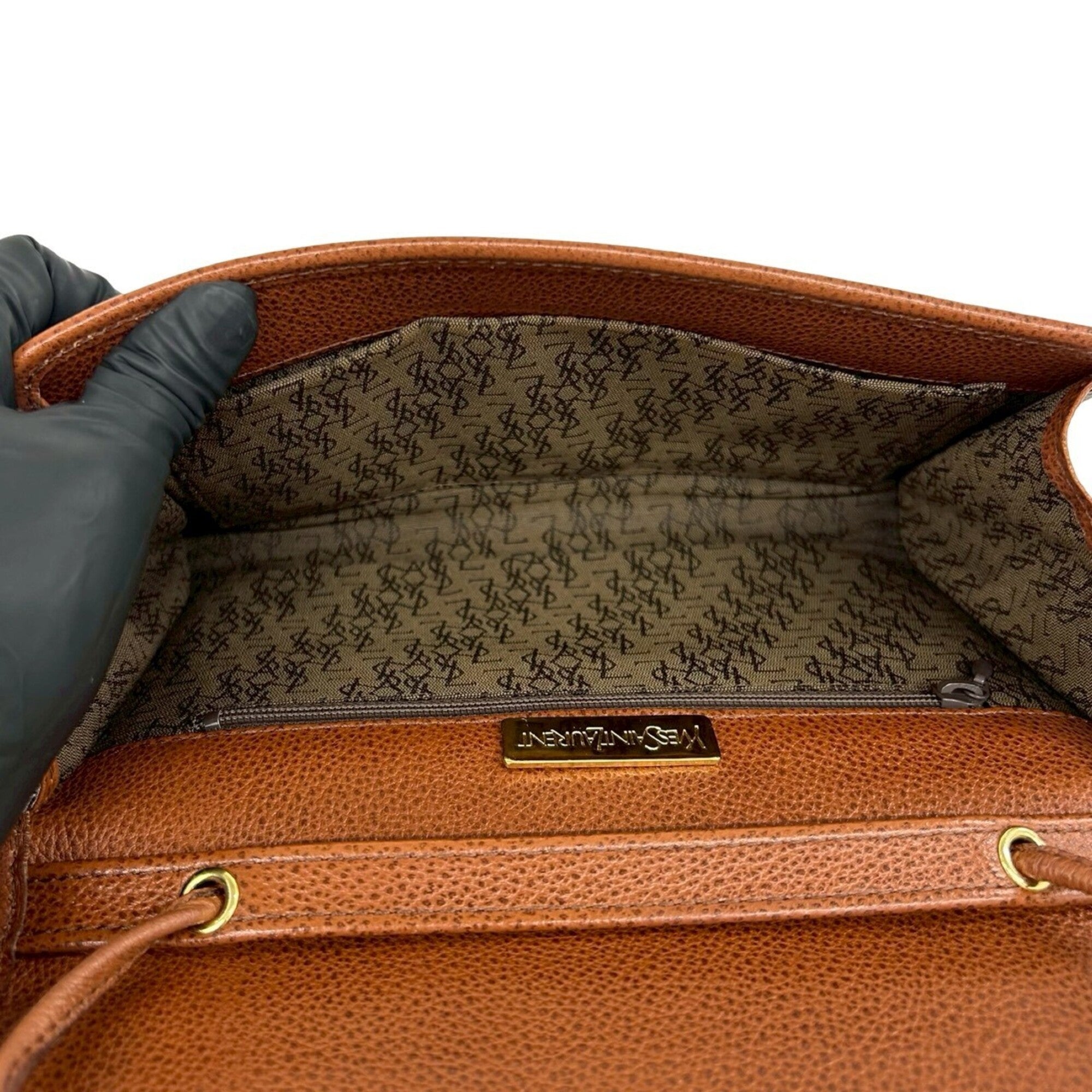 Yves Saint Laurent Brown Leather Shoulder Bag (Pre-Owned)