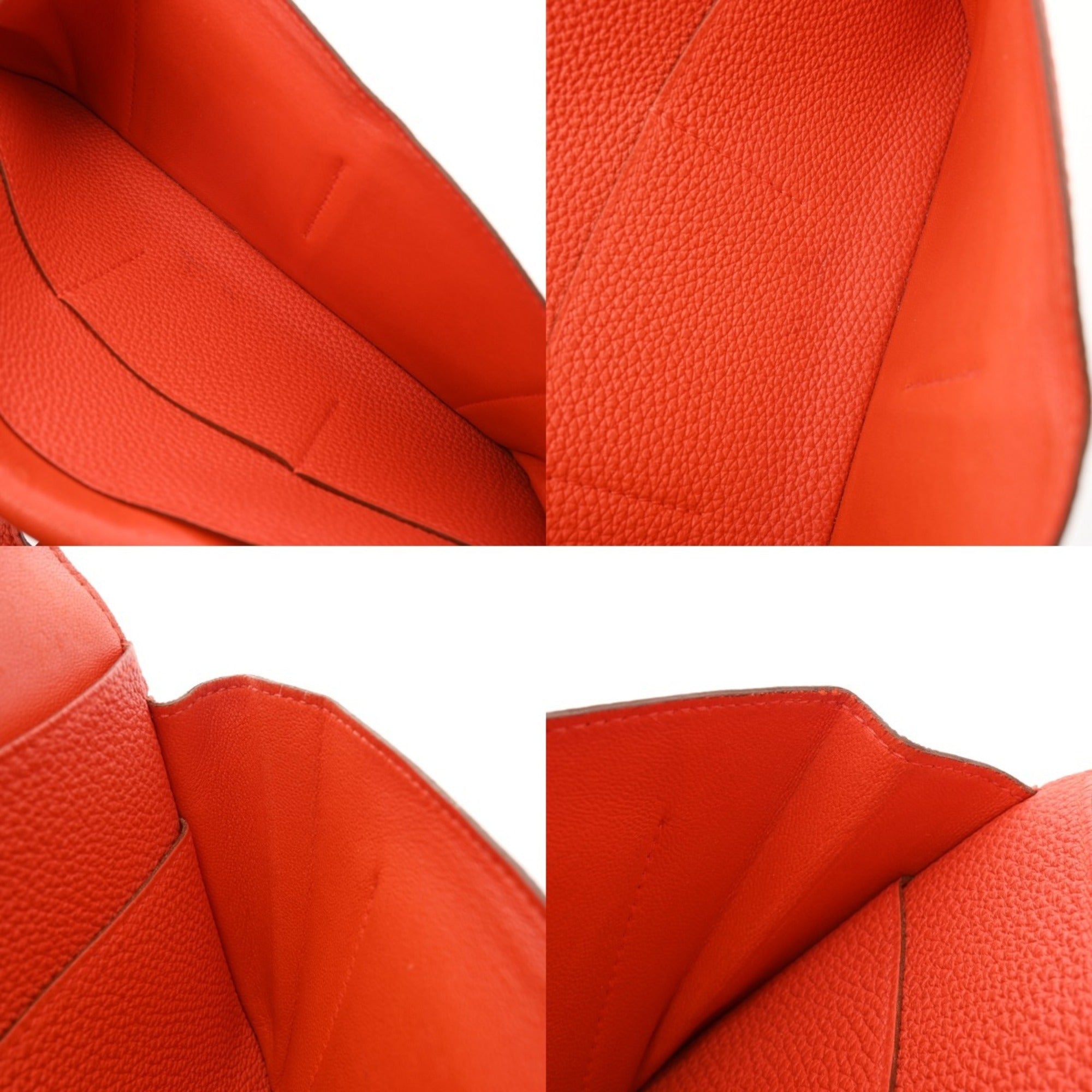 Hermes Togo Leather Long Wallet (Bi-Fold) (Pre-Owned)