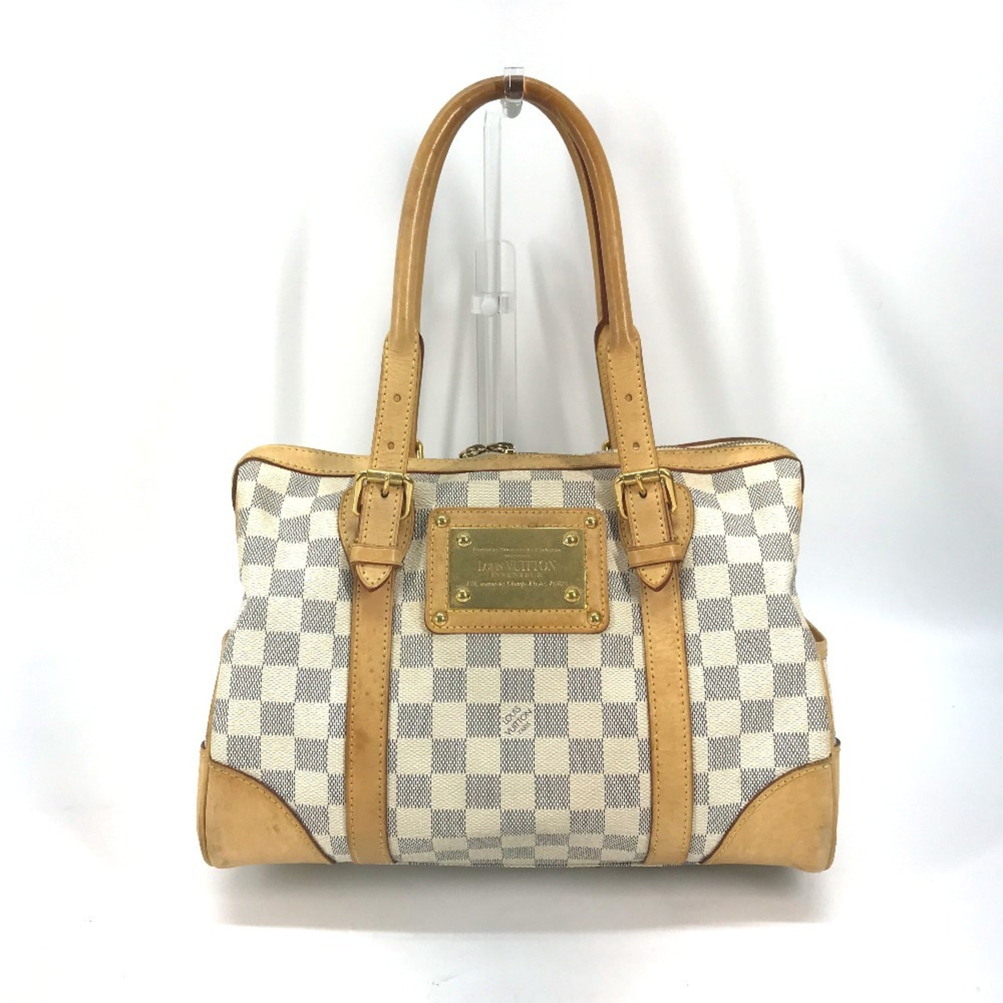 Louis Vuitton Damier Azur White Damier Azur Boston Bag Handbag (Pre-Owned)