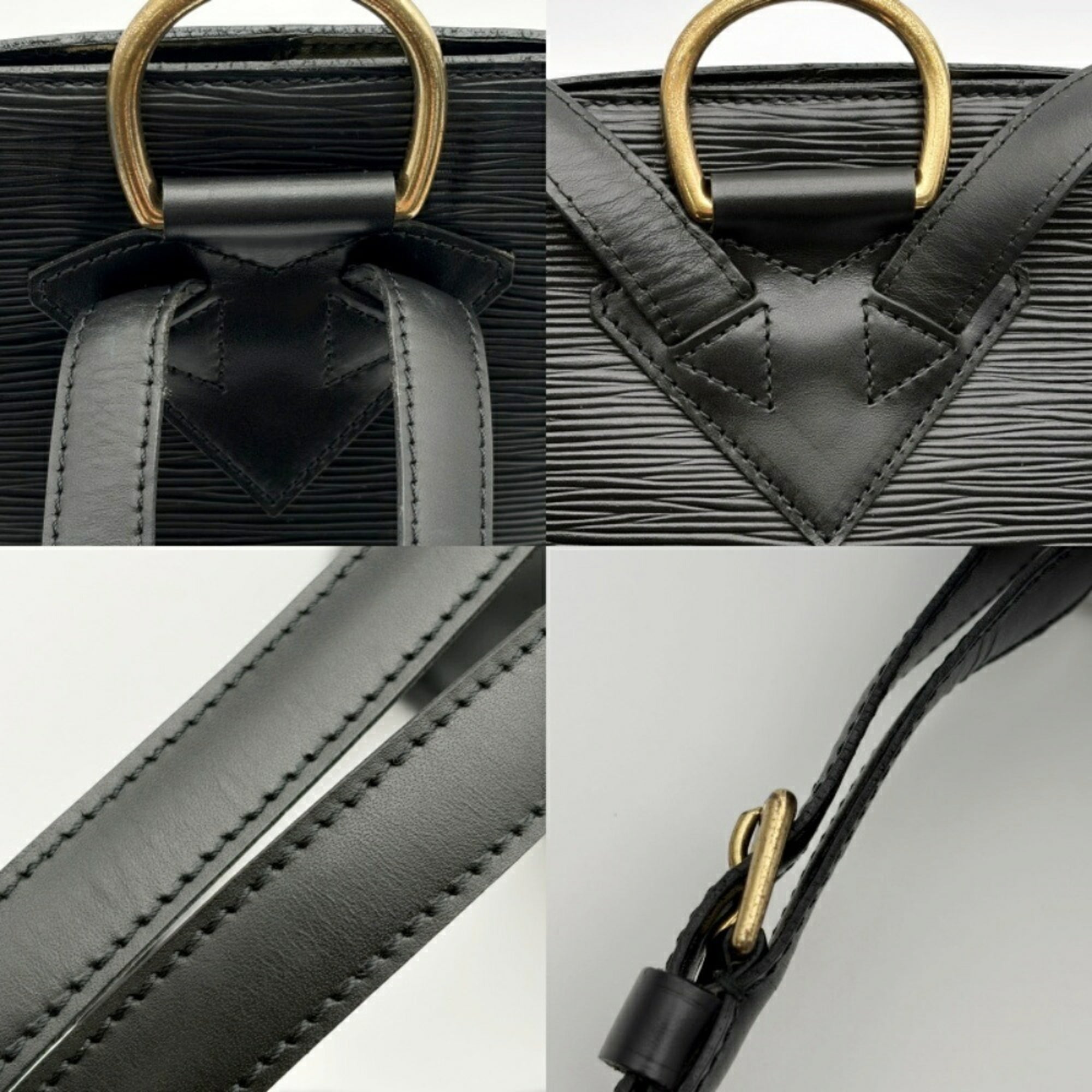 Louis Vuitton Noir Epi Leather Backpack (Pre-Owned)