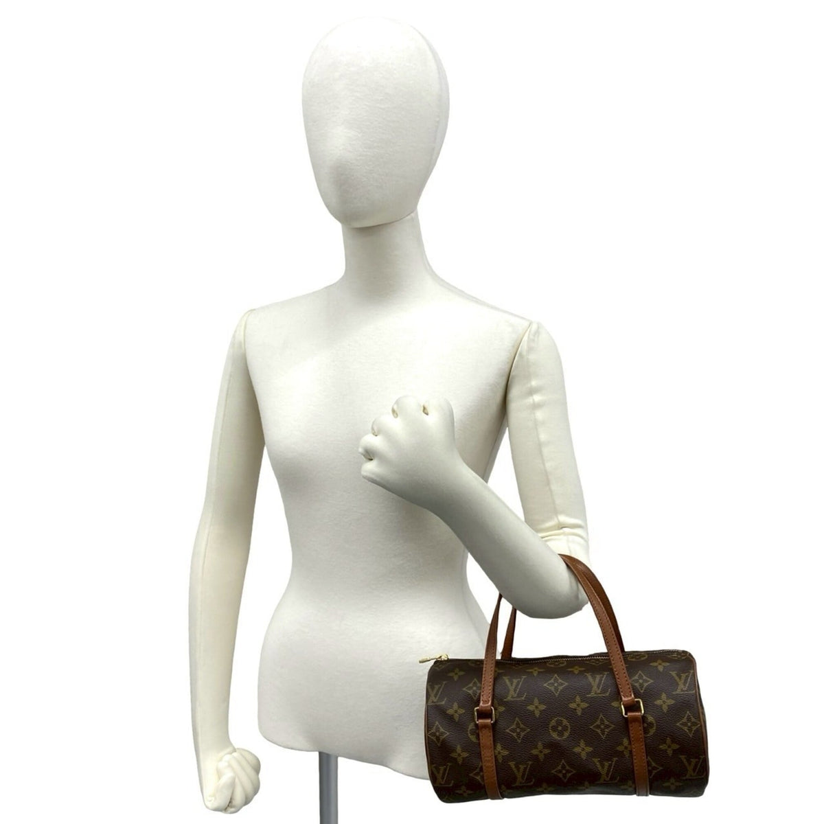 Louis Vuitton Brown Pvc Leather Boston Bag Handbag (Pre-Owned)