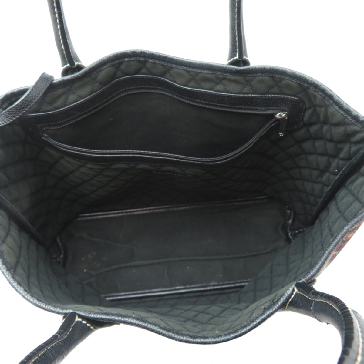 Chanel Black Multi-Color Pvc Pouch Tote Bag (Pre-Owned)