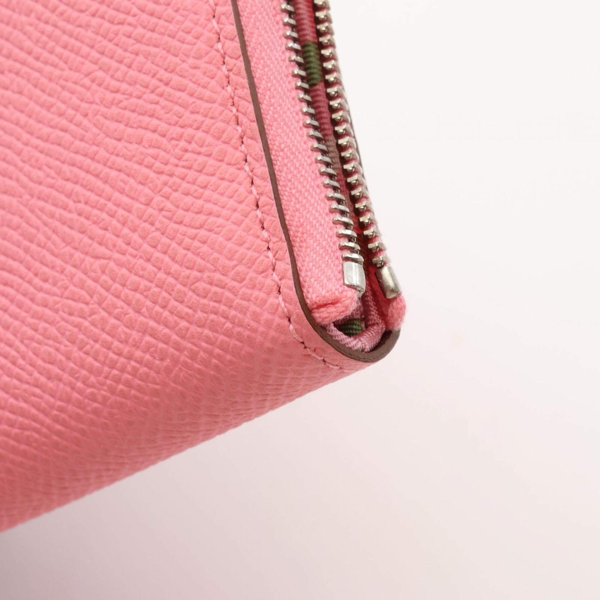 Hermes Pink Epsom Leather Coin Purse/Coin Case (Pre-Owned)