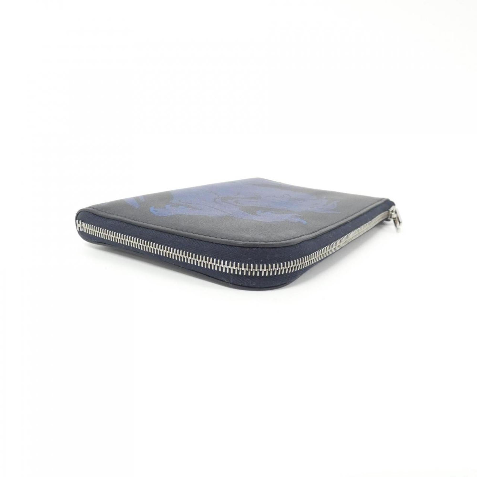 Hermes Blue Royal Blue Indigo Swift Leather Wallet (Bi-Fold) (Pre-Owned)