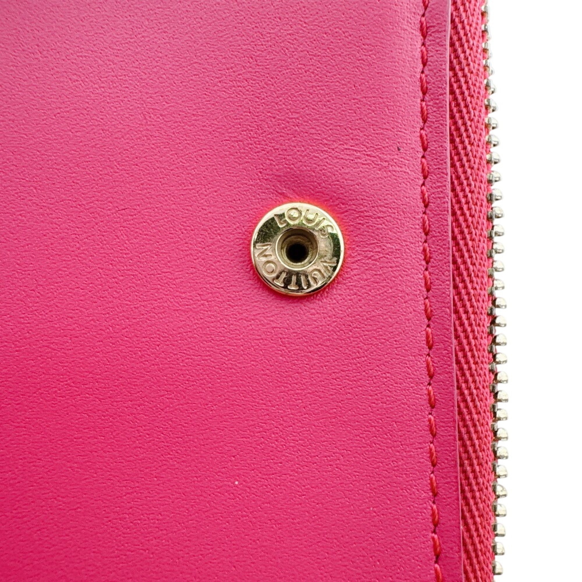 Louis Vuitton Pink Leather Wallet (Bi-Fold) (Pre-Owned)