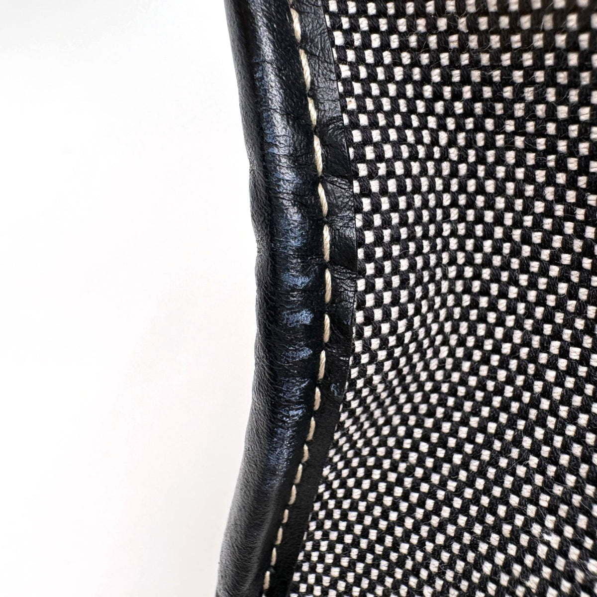Burberry Black Canvas Leather Tote Bag (Pre-Owned)