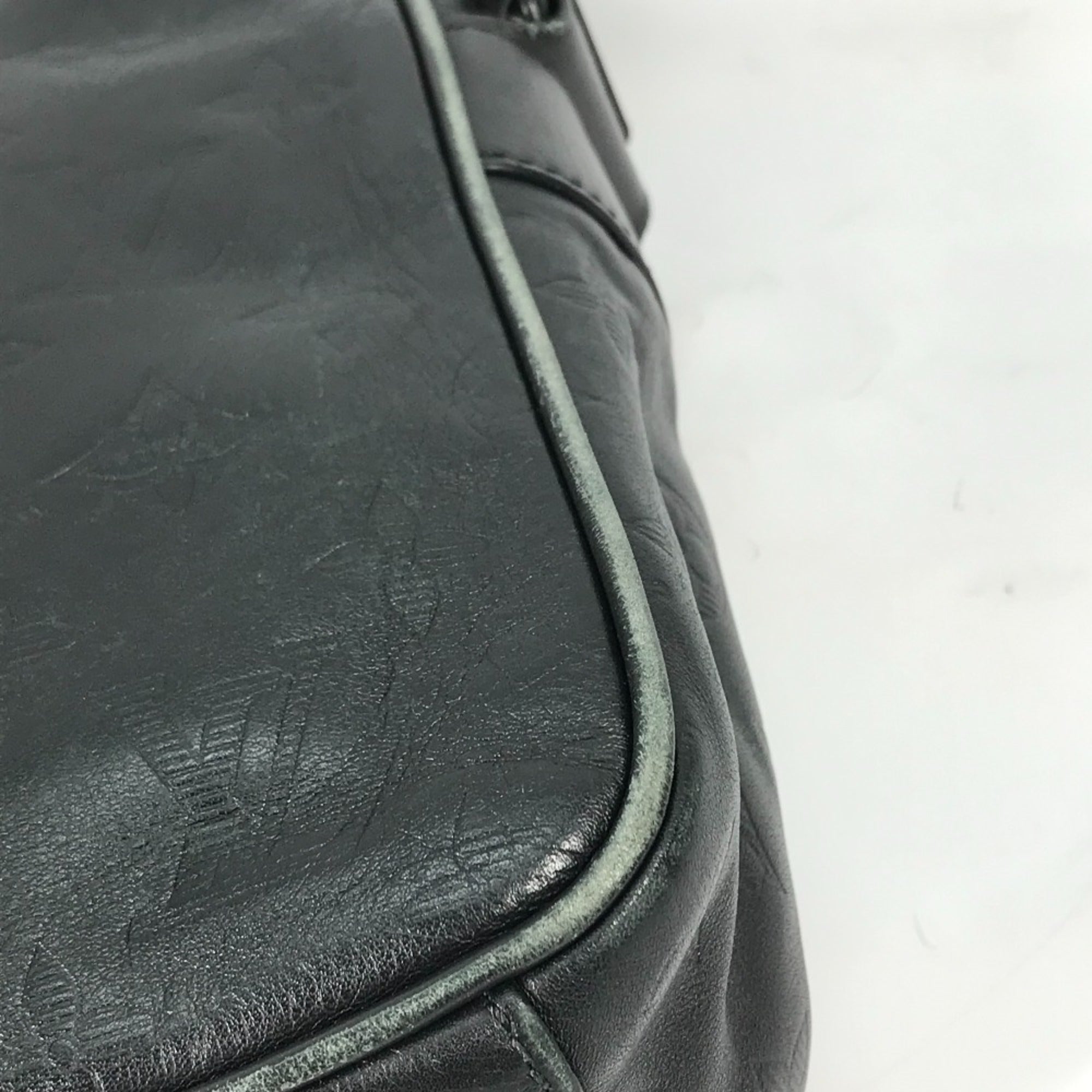 Louis Vuitton Monogram Shadow Black Galle Monogram Shadow Pochette Shoulder Bag (Pre-Owned)