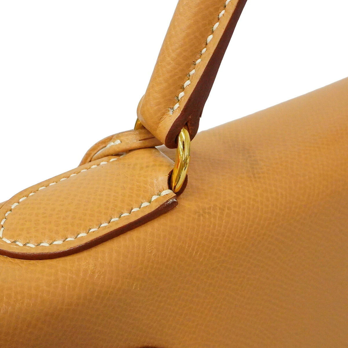 Hermes Natural Sable Courchevel Leather Handbag (Pre-Owned)