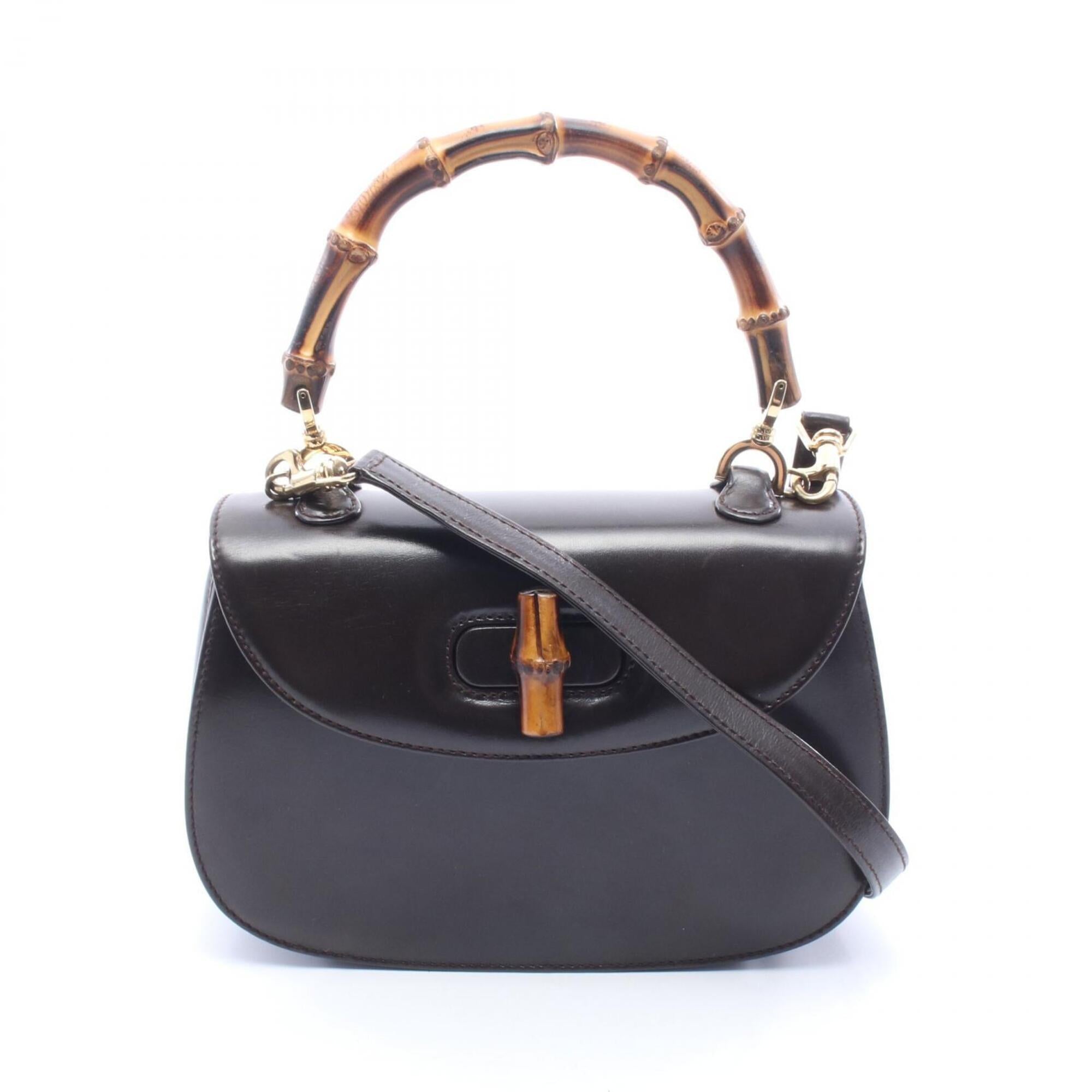 Gucci Black Leather Handbag (Pre-Owned)