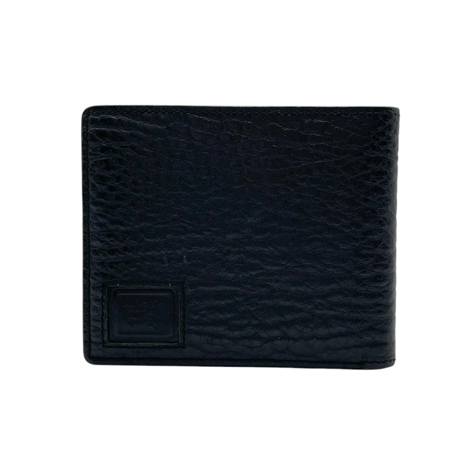Burberry Black Leather Wallet (Bi-Fold) (Pre-Owned)