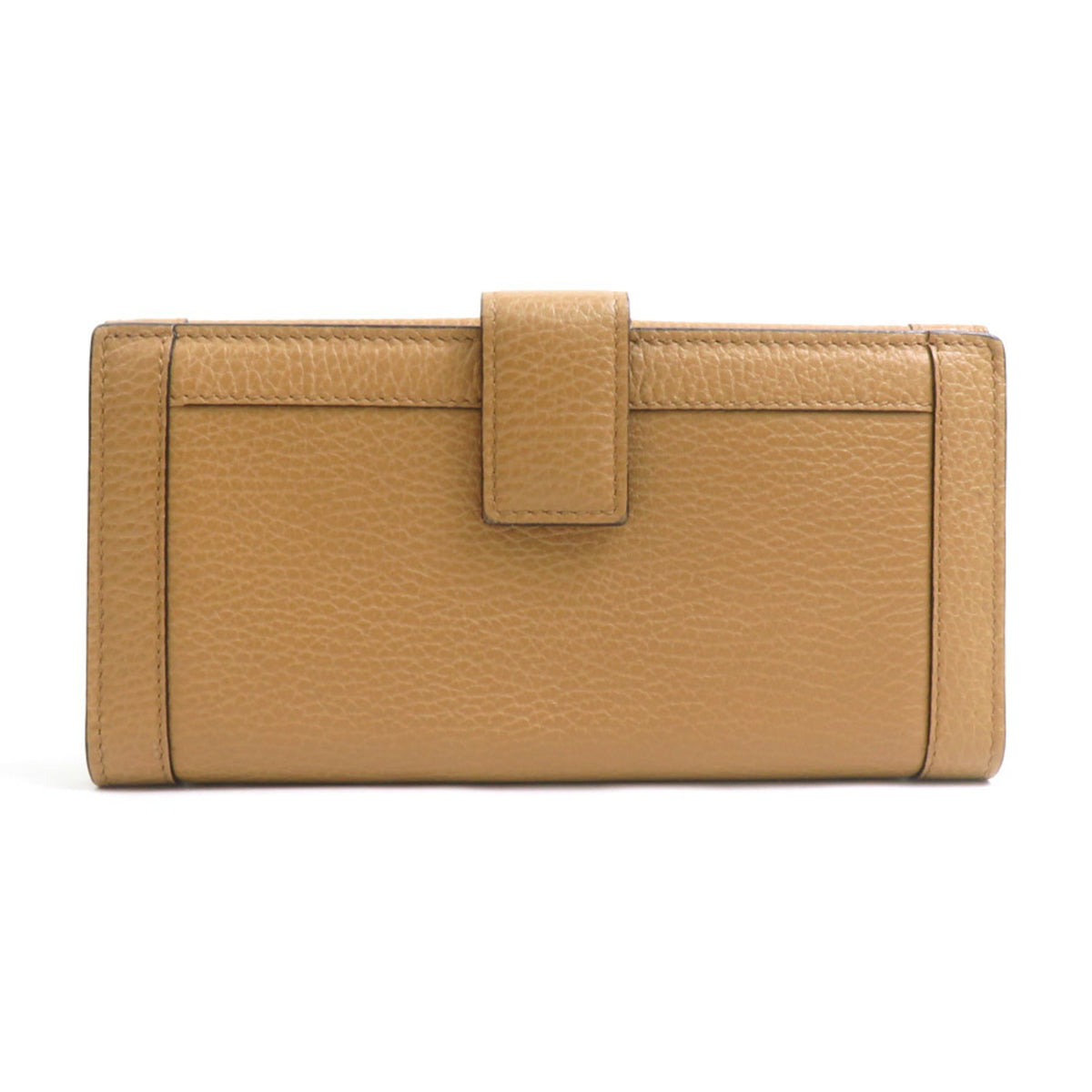 Gucci Brown Leather Long Wallet (Bi-Fold) (Pre-Owned)
