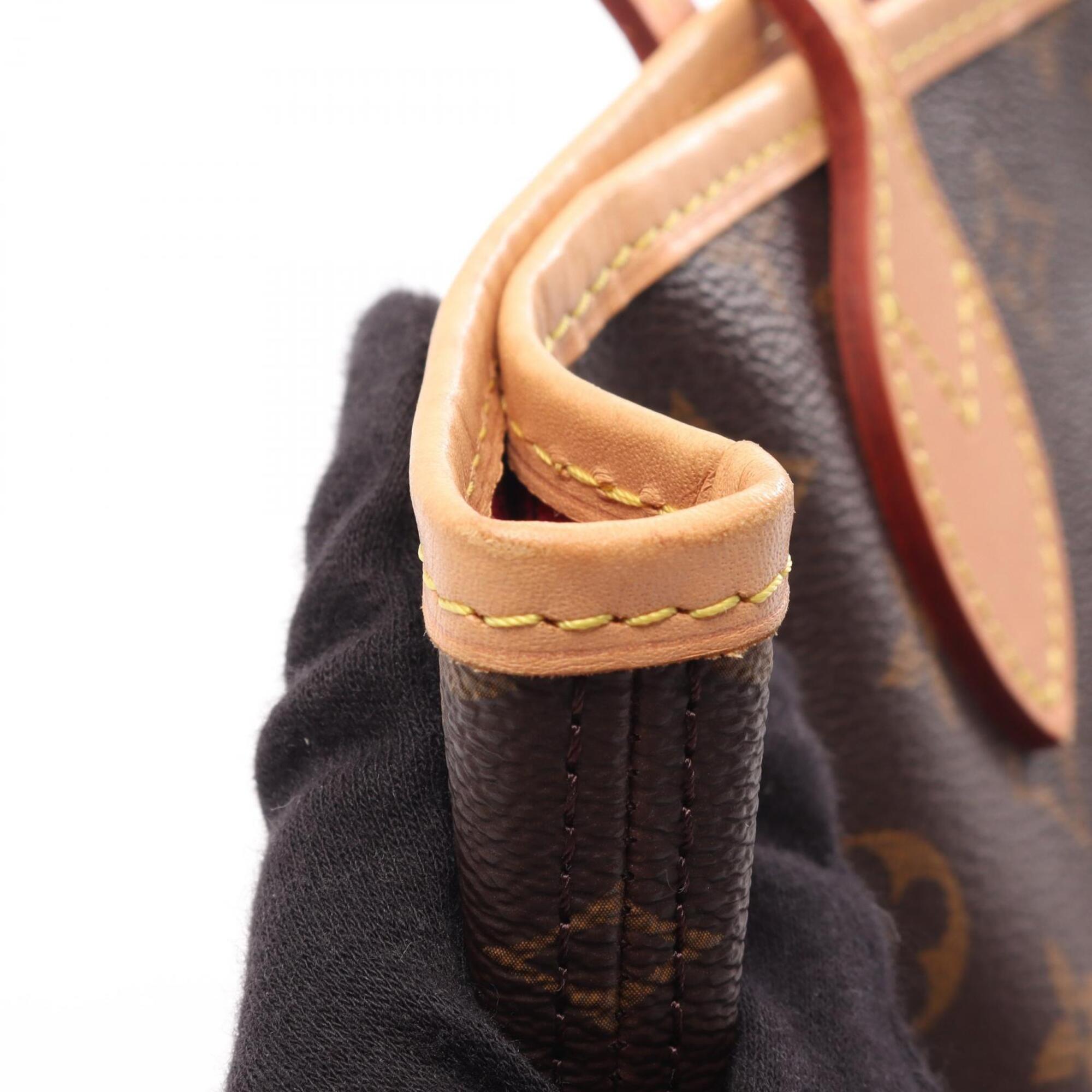 Louis Vuitton Brown Coated Canvas Pvc Monogram Leather Handbag Tote Bag (Pre-Owned)