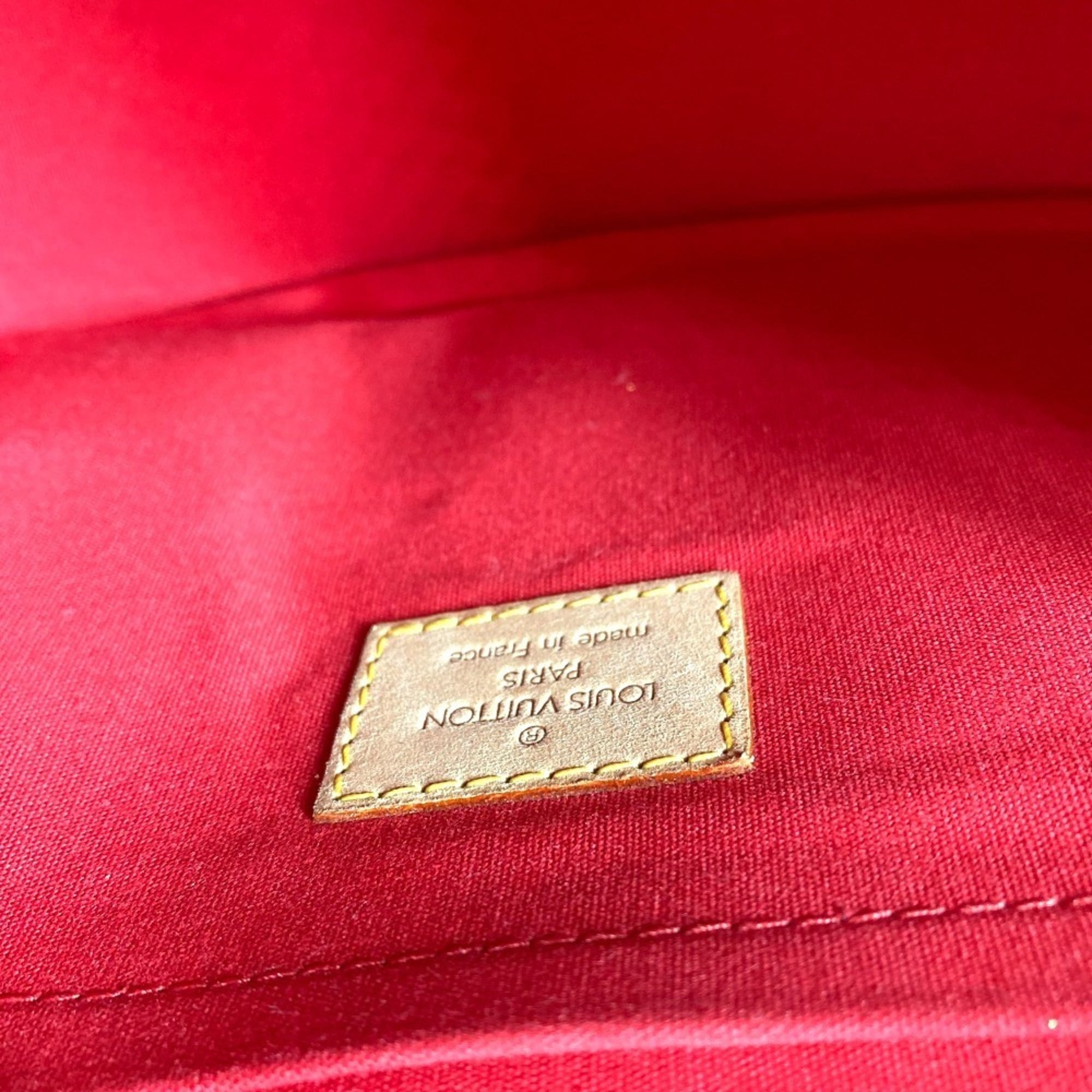 Louis Vuitton Monogram Vernis Red Color Rouge Monogram Vernis Shoulder Bag (Pre-Owned)