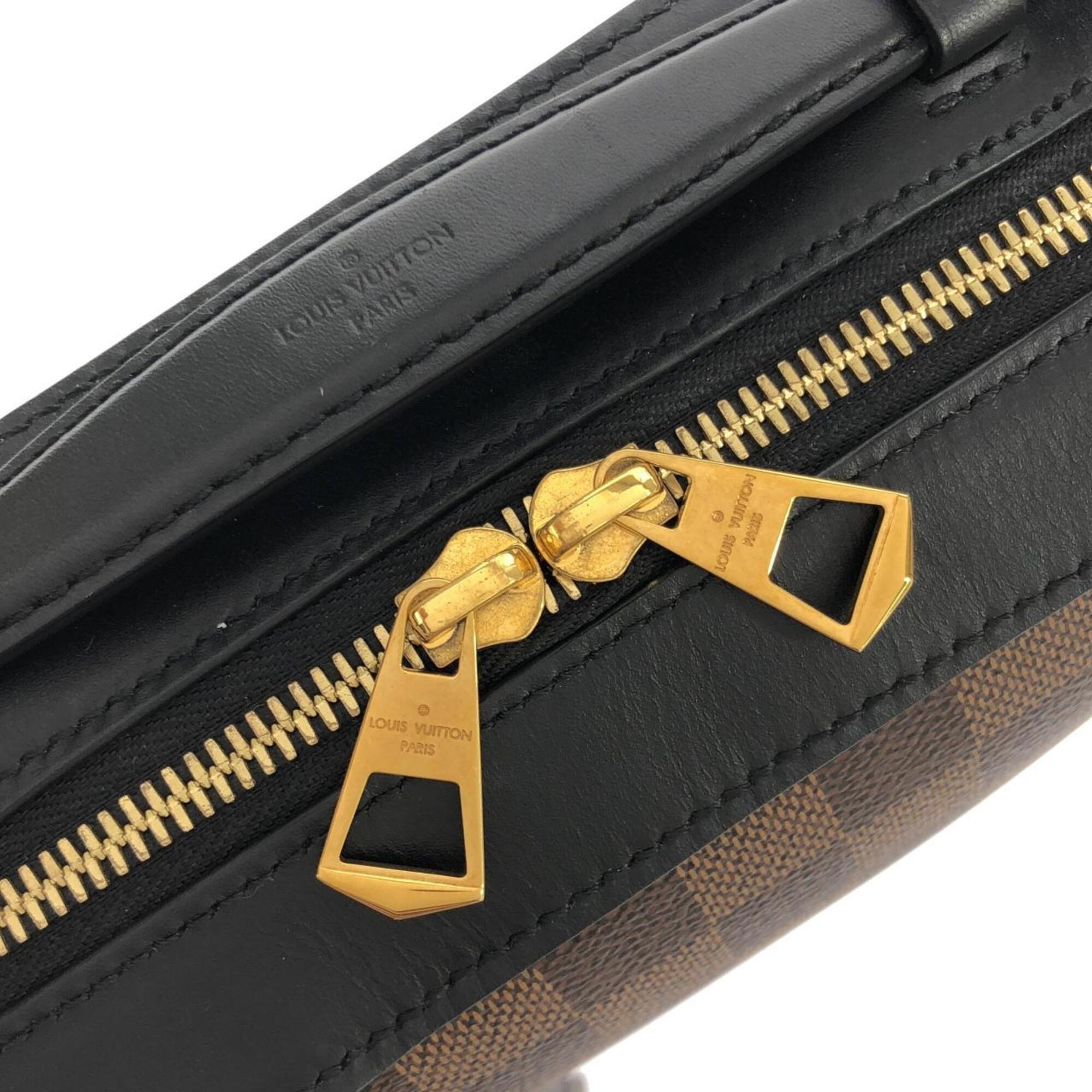 Louis Vuitton Black Ebene Coated Canvas Shoulder Bag (Pre-Owned)