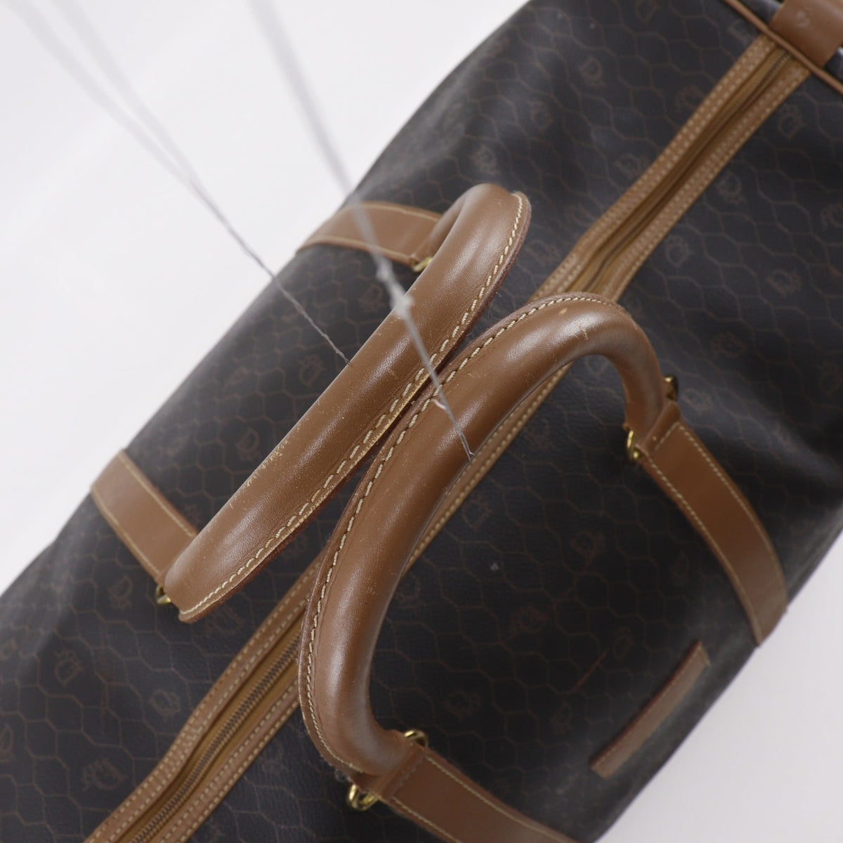 Christian Dior Brown Pvc Boston Bag (Pre-Owned)