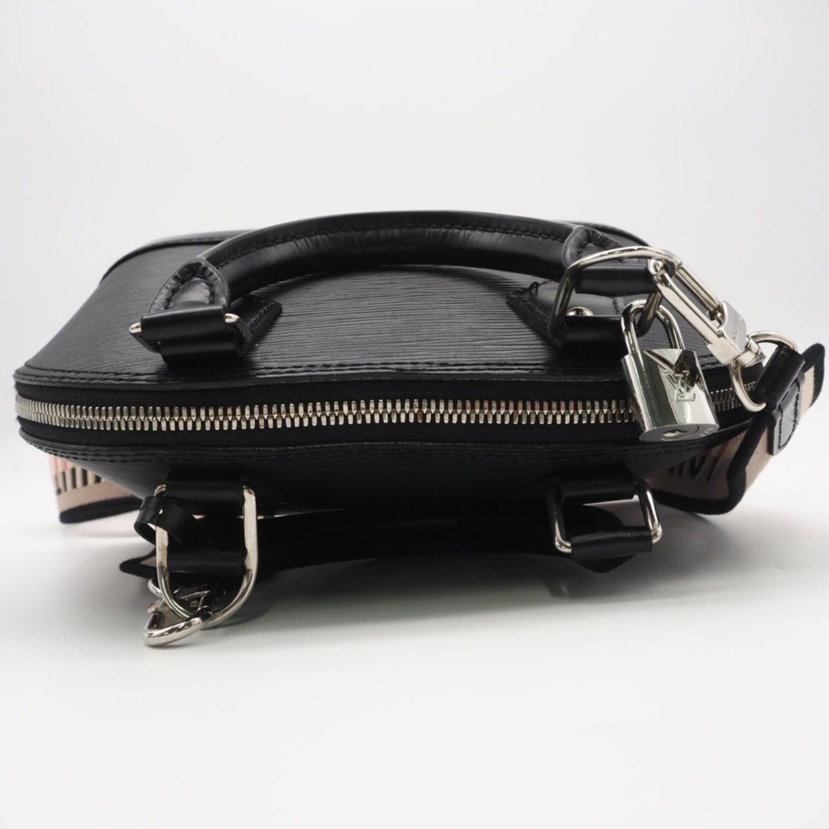 Louis Vuitton Beige Pink Black Noir Leather Handbag (Pre-Owned)